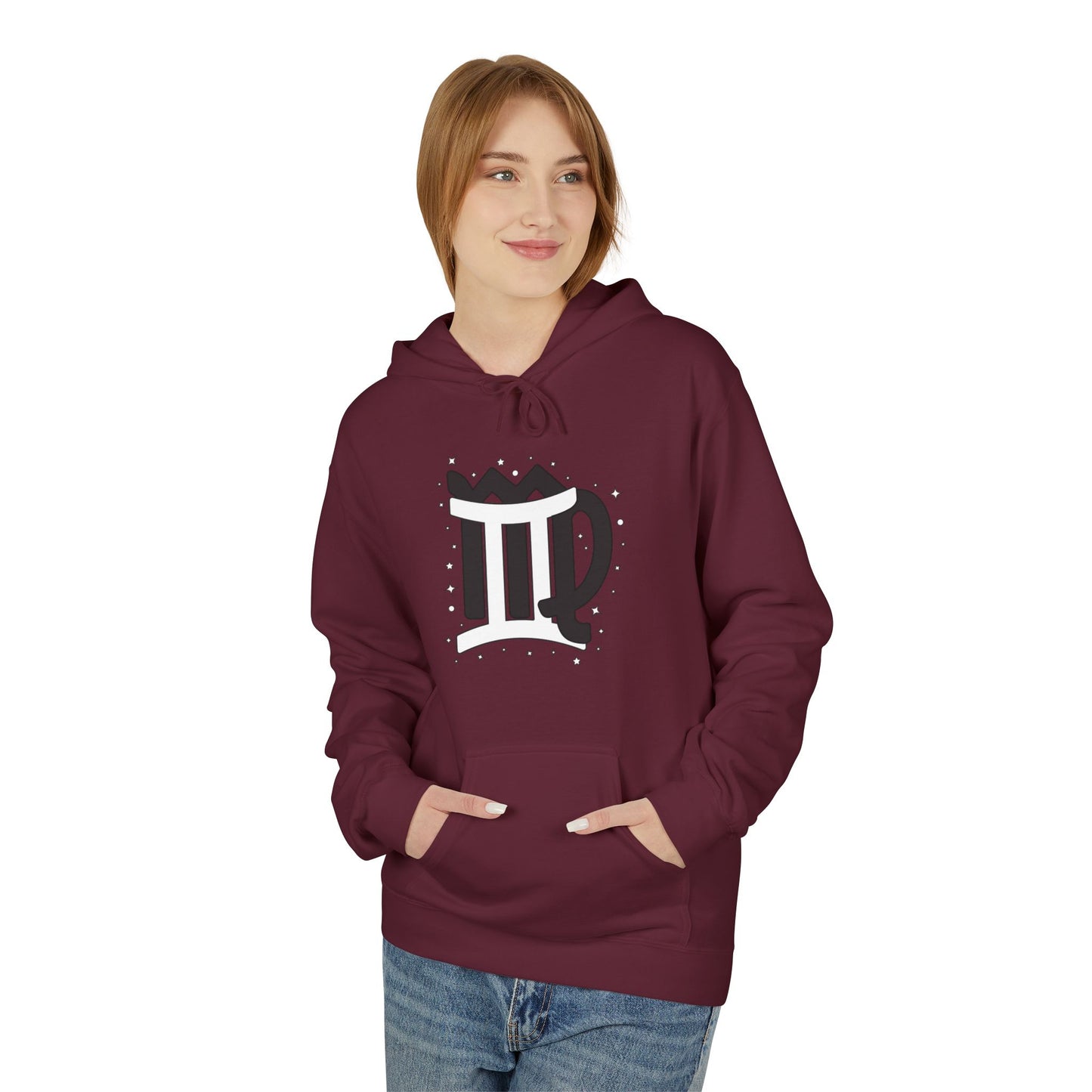 Women's Virgo and Gemini Astrology Zodiac Intertwine Hoodie with Love Description