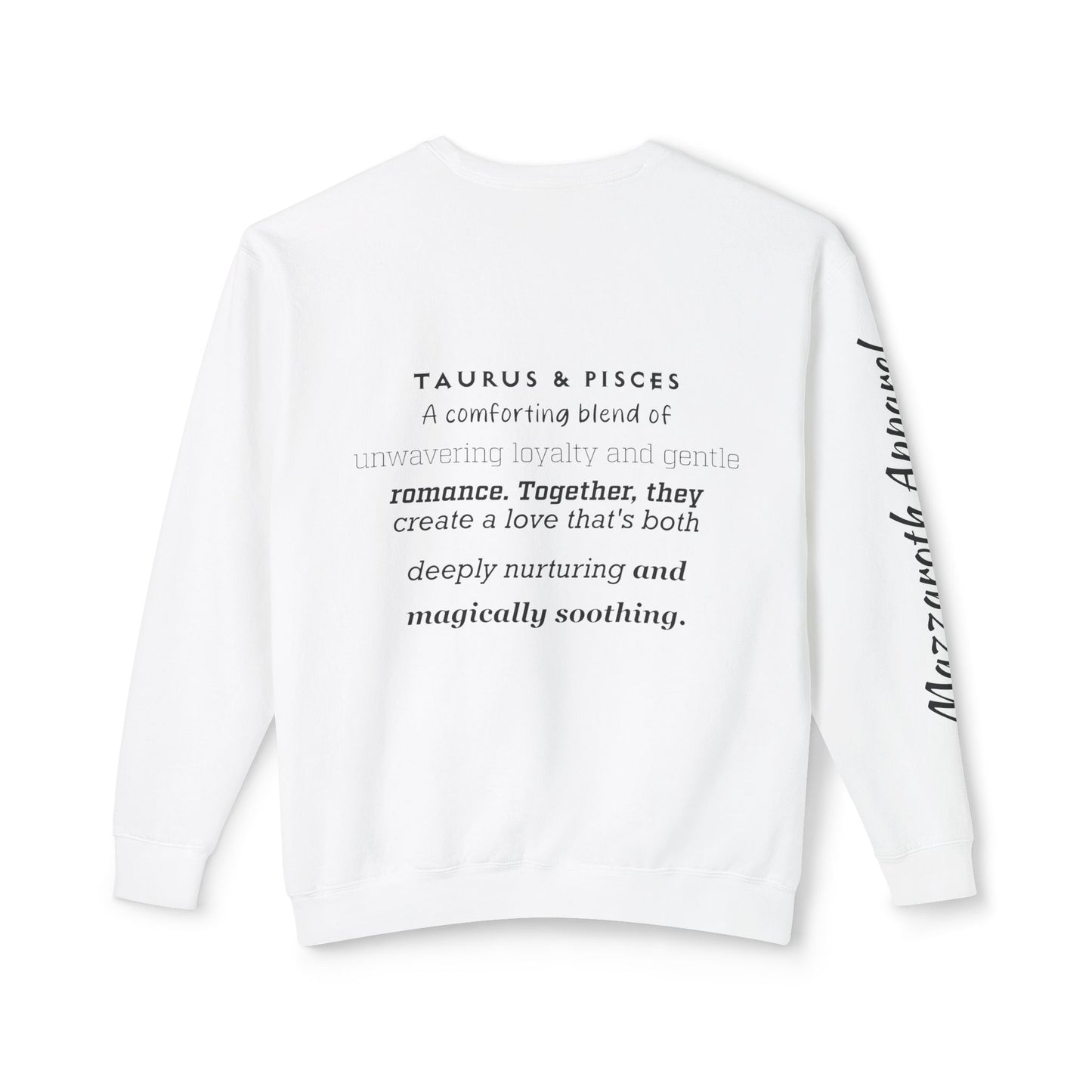 Astrology Unisex Sweatshirt - Taurus/Pisces Love Symbols