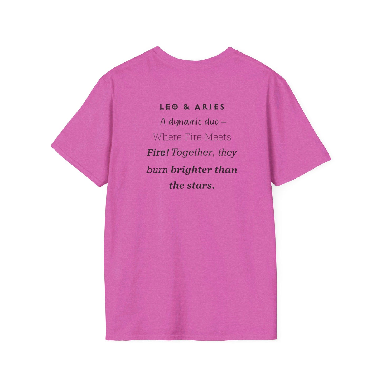 Astrology Symbol Unisex T-Shirt Leo Aries Love Description