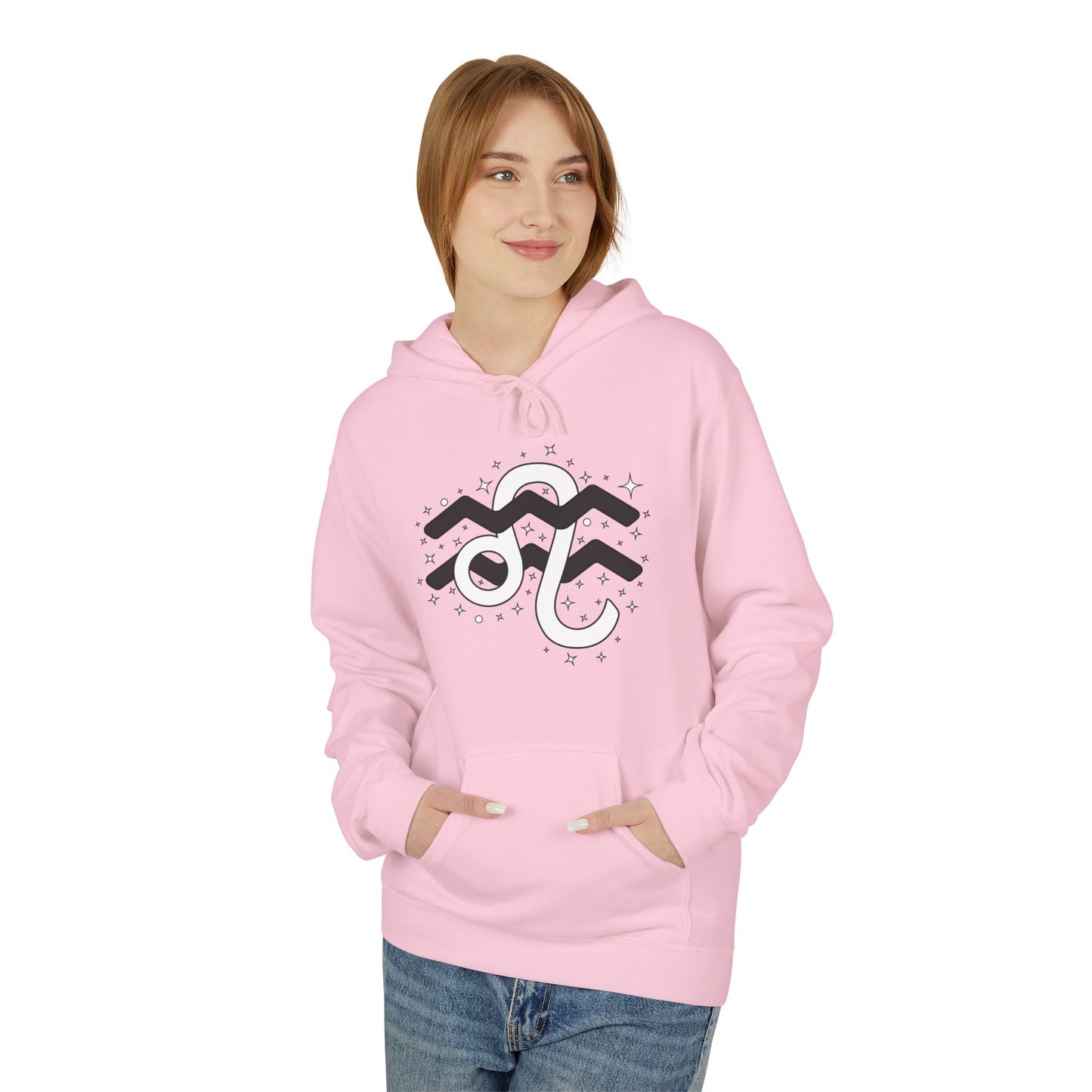 Astrology Zodiac Pairing Hoodie - Aquarius and Leo Love Description