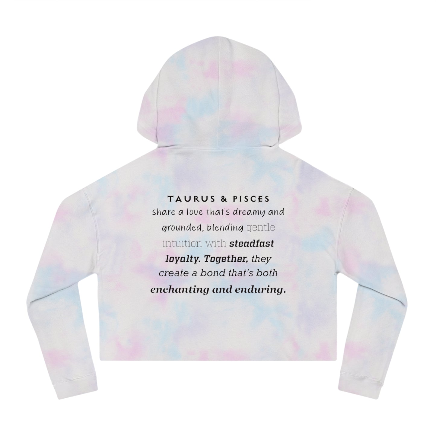 Cropped Hoodie Taurus Pisces Love Description Sweatshirt 2