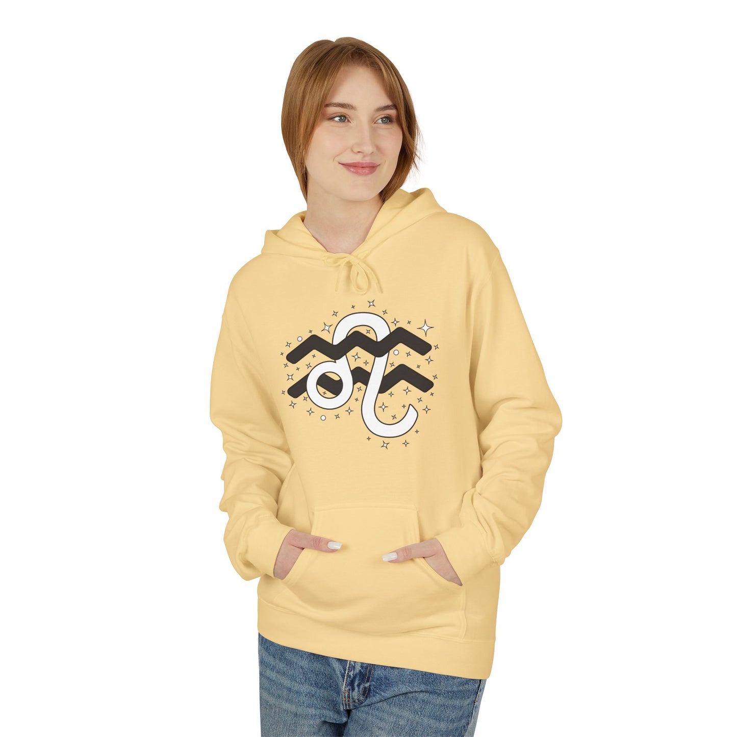 Astrology Zodiac Pairing Hoodie - Aquarius and Leo Love Description