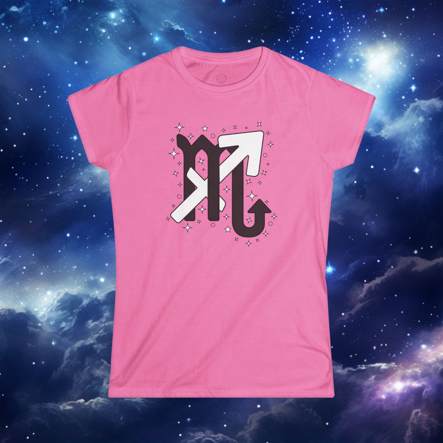 Astrology Zodiac Women's Softstyle Tee Scorpio and Sagittarius with Love Description