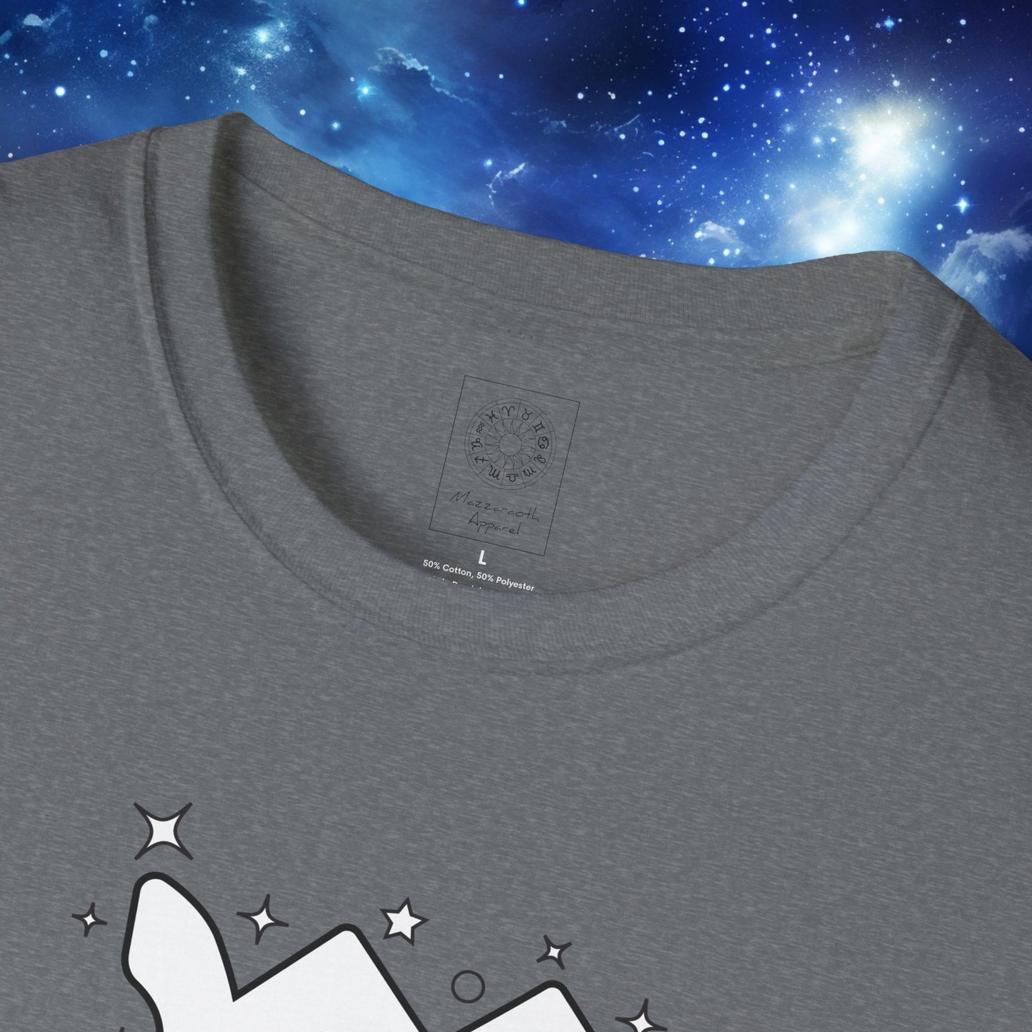 Astrology Zodiac Unisex Softstyle T-Shirt Leo and Scorpio With Love Description On Back