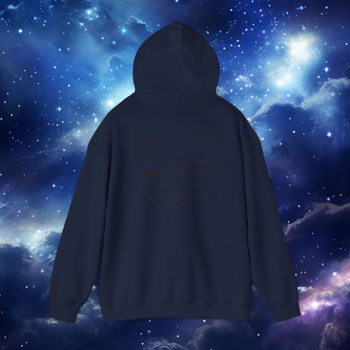 Astrology Zodiac Hoodie - Libra and Aquarius Love Description