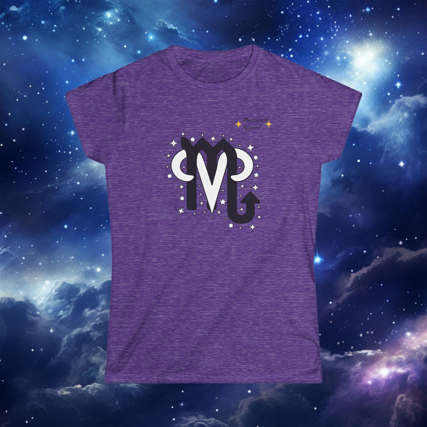 Astrology Zodiac Women's Softstyle Tee with Scorpio and Aries and Love Description