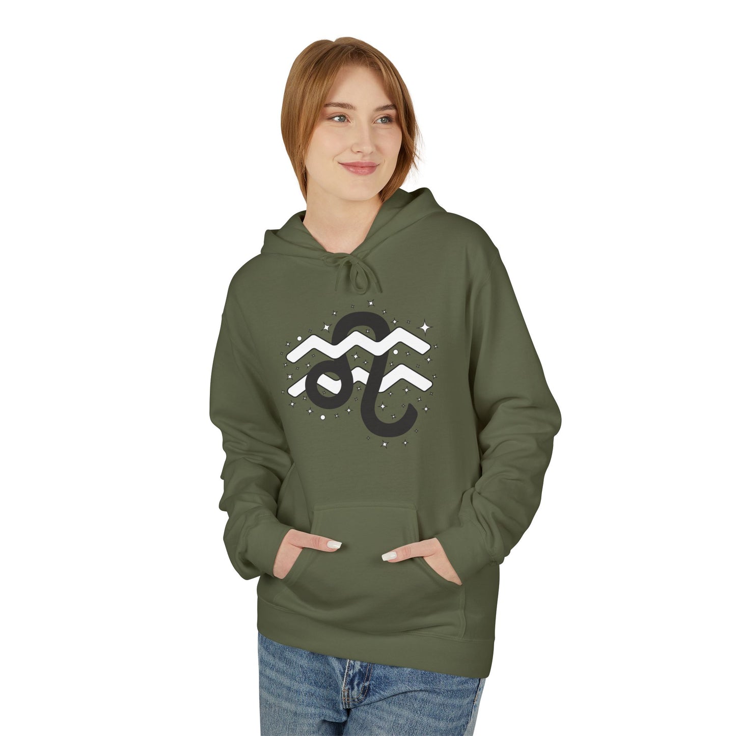 Astrology Zodiac Pairing Hoodie - Leo and Aquarius Love Description