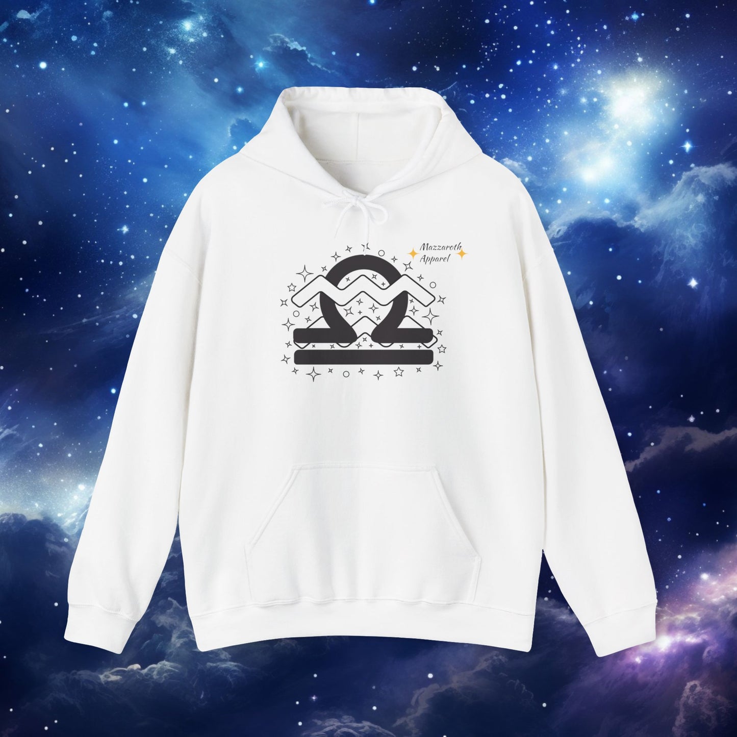 Astrology Zodiac Paring Unisex Hoodie Sweatshirt - Libra Aquarius 2