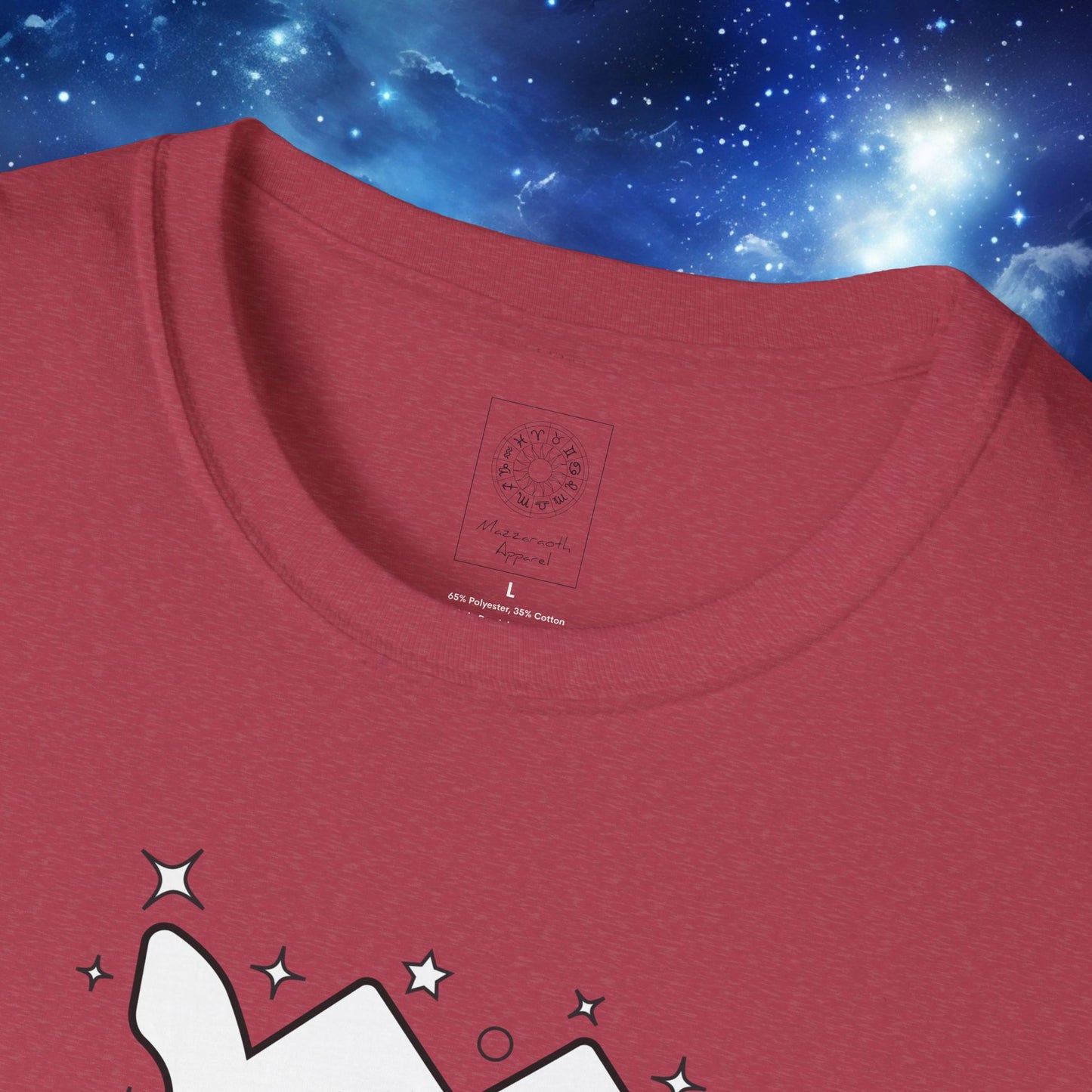 Astrology Zodiac Unisex Softstyle T-Shirt Leo and Scorpio With Love Description On Back