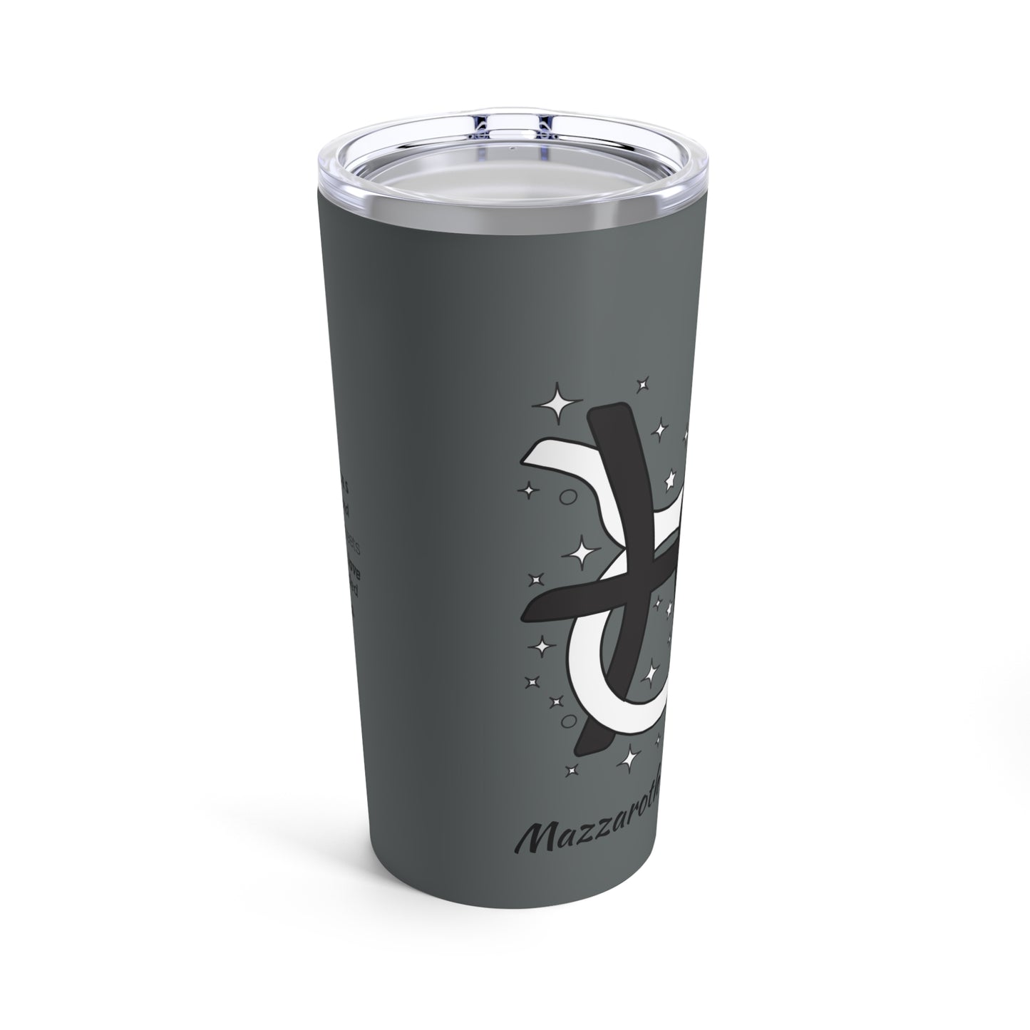 Tumbler 20oz Intertwined Pisces and Taurus Love Description