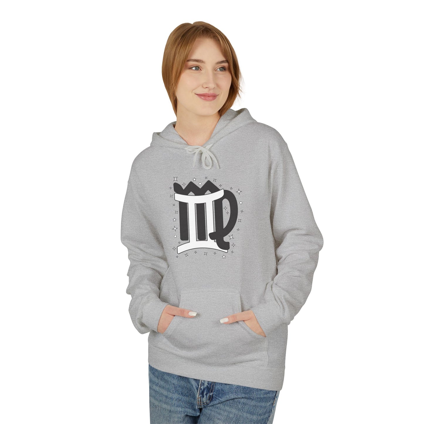 Women's Virgo and Gemini Astrology Zodiac Intertwine Hoodie with Love Description