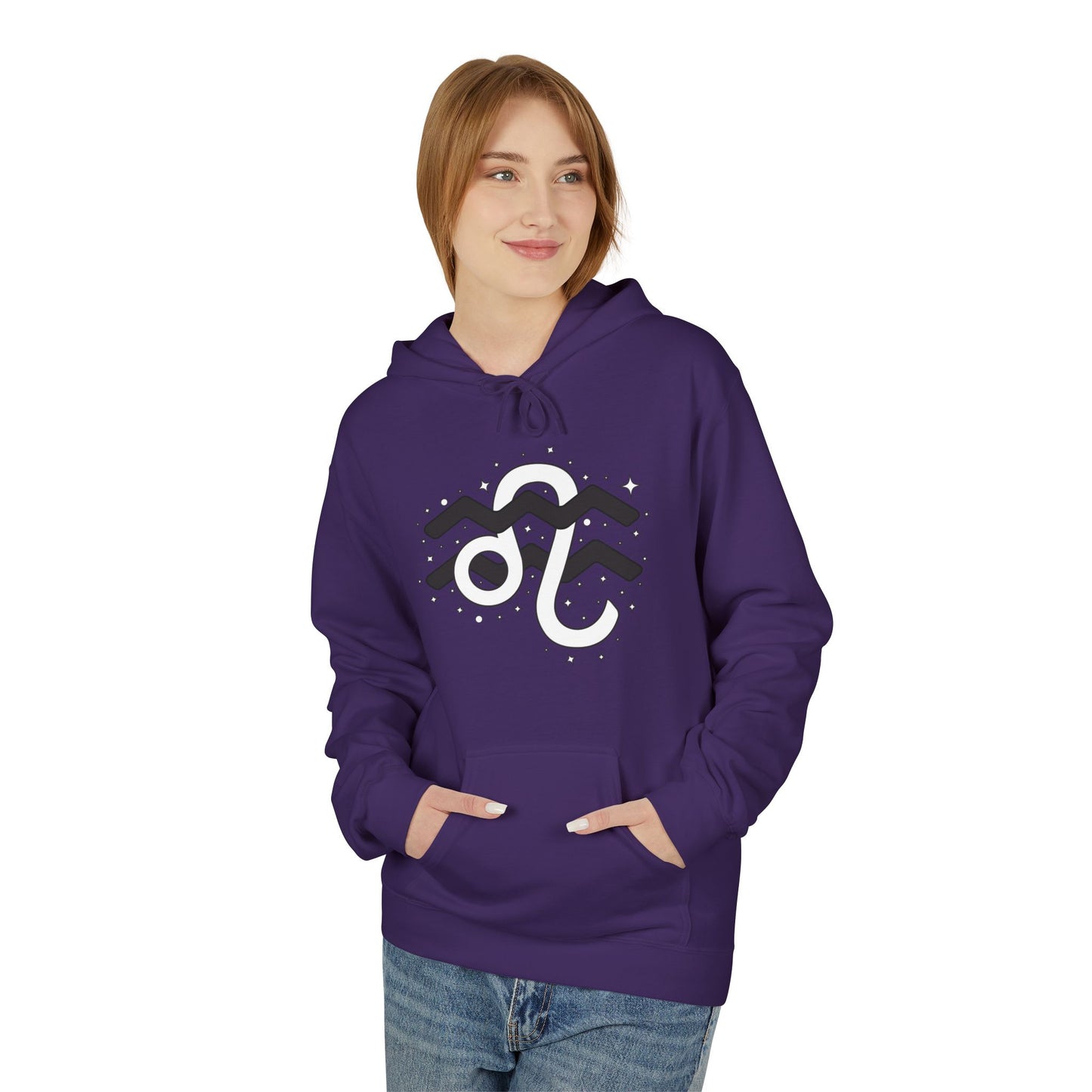 Astrology Zodiac Pairing Hoodie - Aquarius and Leo Love Description