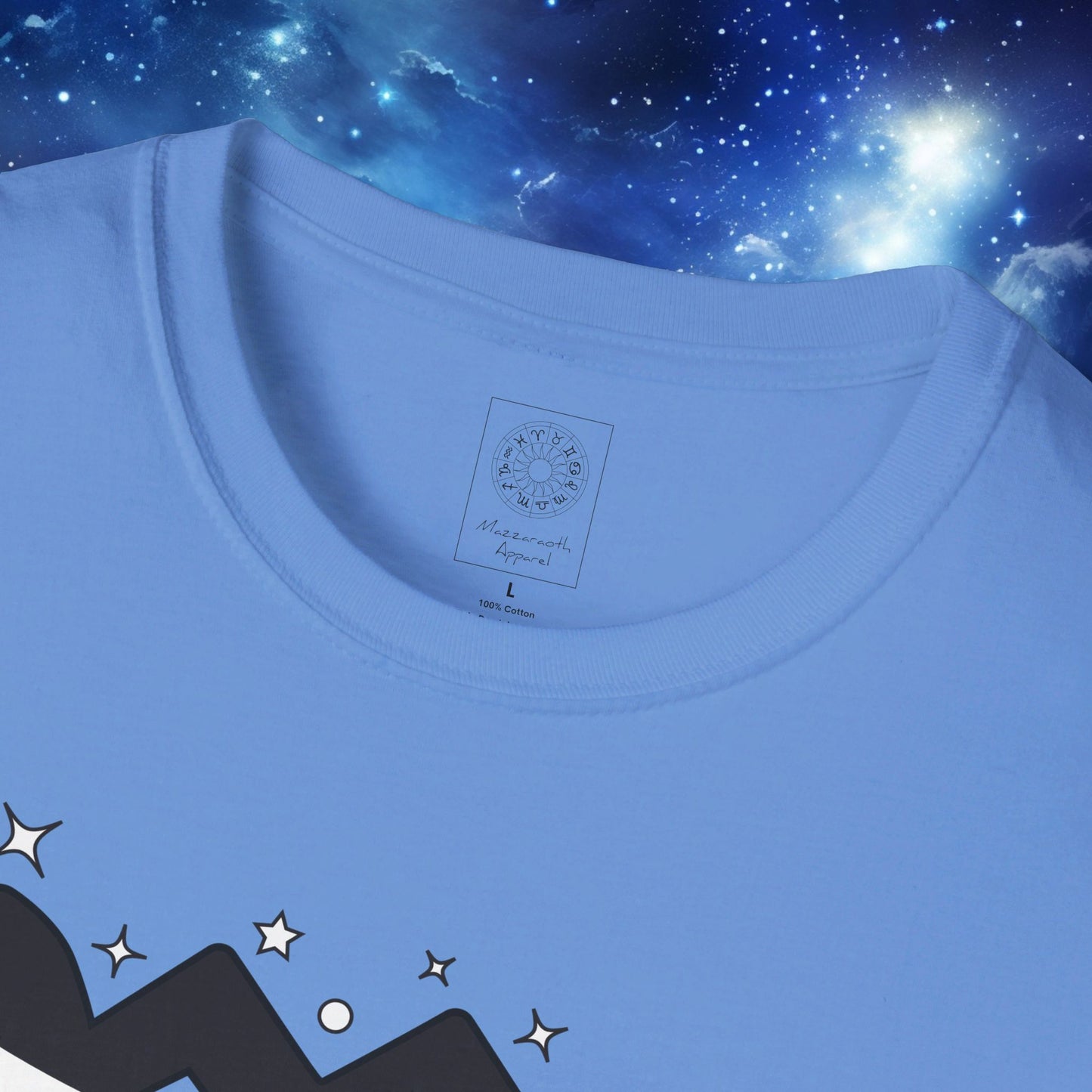 Astrology Zodiac Unisex Softstyle T-Shirt with Virgo and Gemini Symbols and Love Description