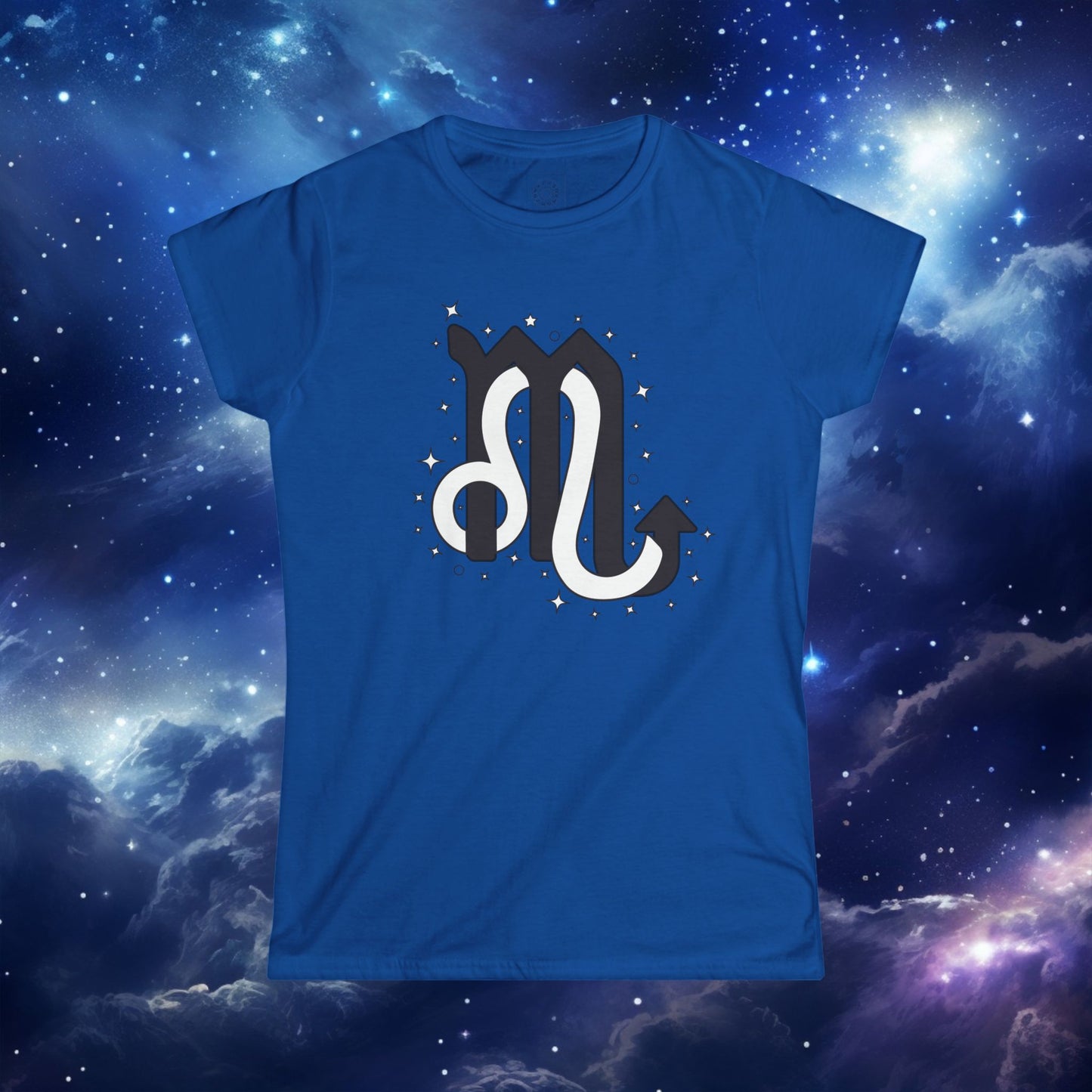 Astrology Zodiac Unisex Softstyle T-Shirt with Scorpio and Leo Symbols and Love Description