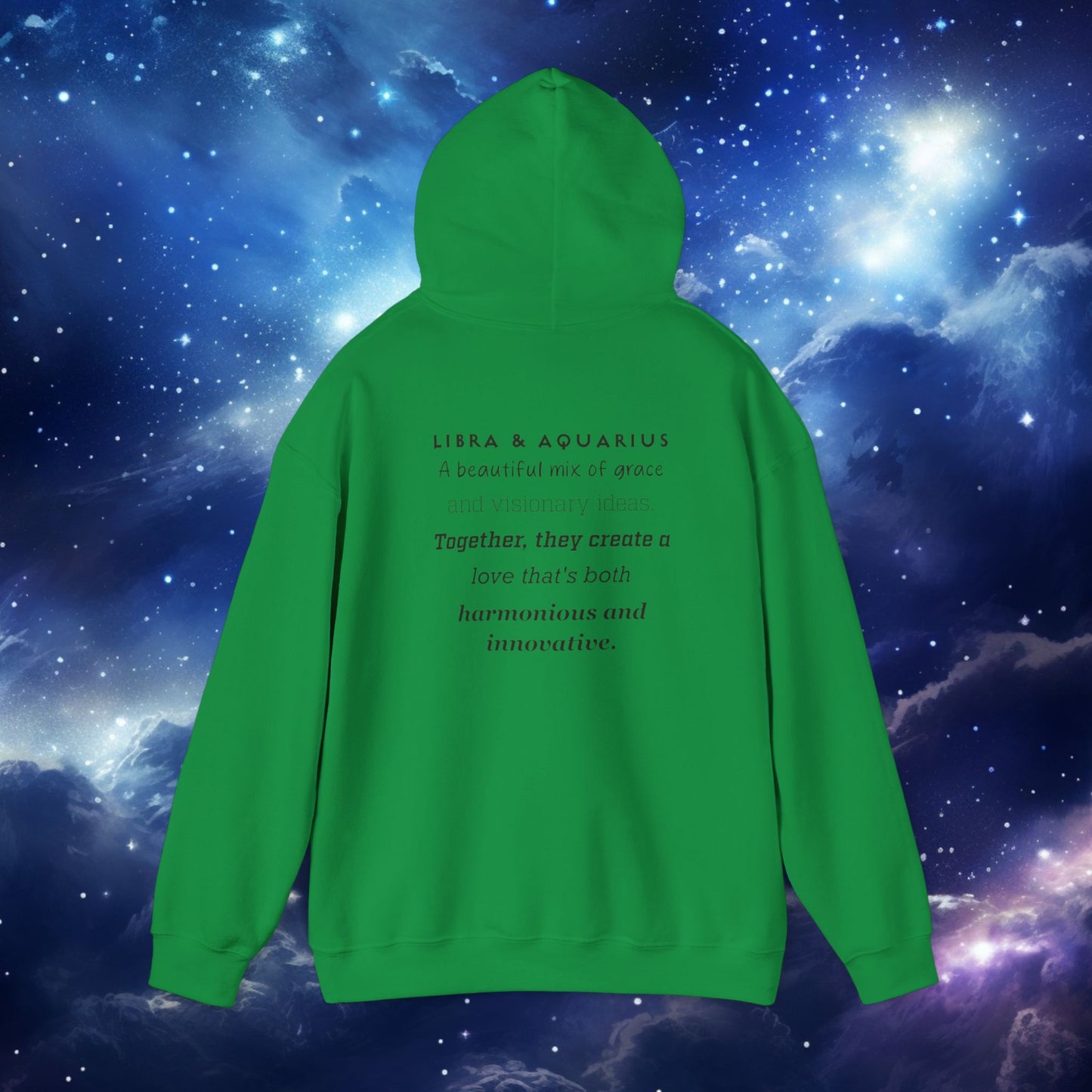 Astrology Zodiac Hoodie - Libra and Aquarius Love Description