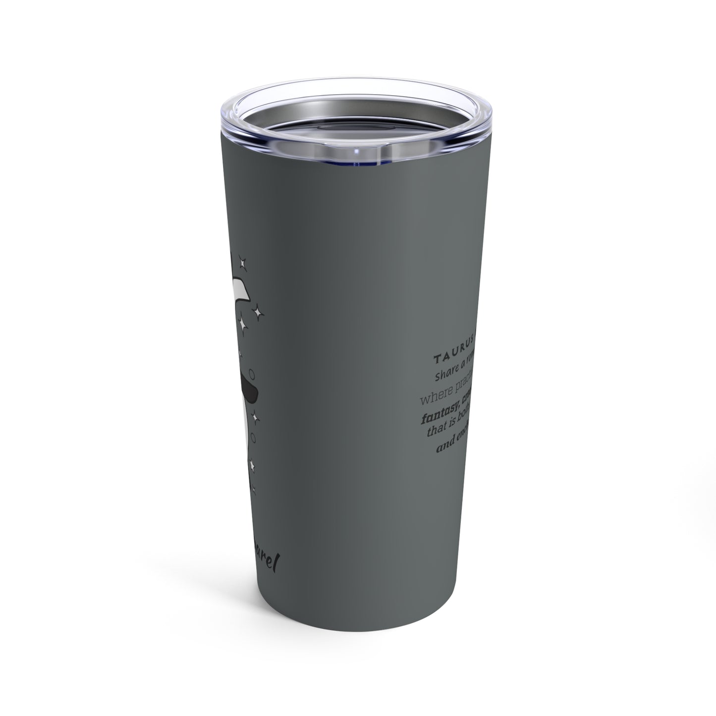 Tumbler 20oz Intertwined Pisces and Taurus Love Description