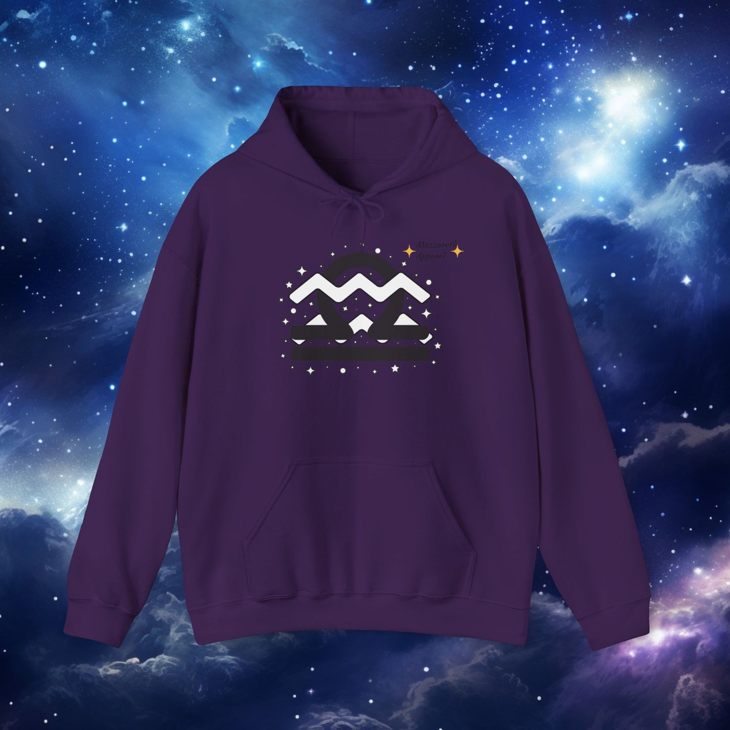 Astrology Zodiac Paring Unisex Hoodie Sweatshirt - Libra Aquarius 2