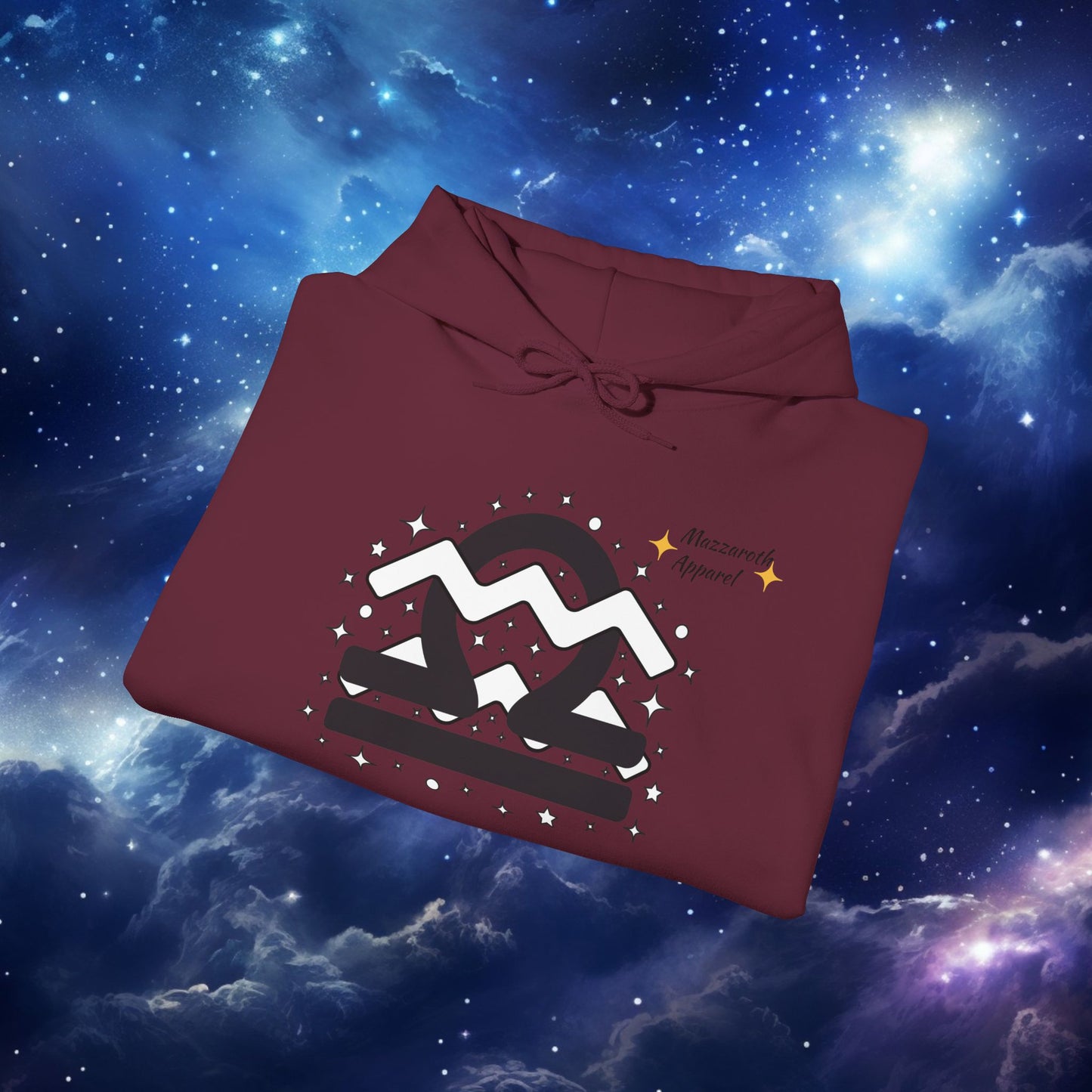 Astrology Zodiac Paring Unisex Hoodie Sweatshirt - Libra Aquarius 2