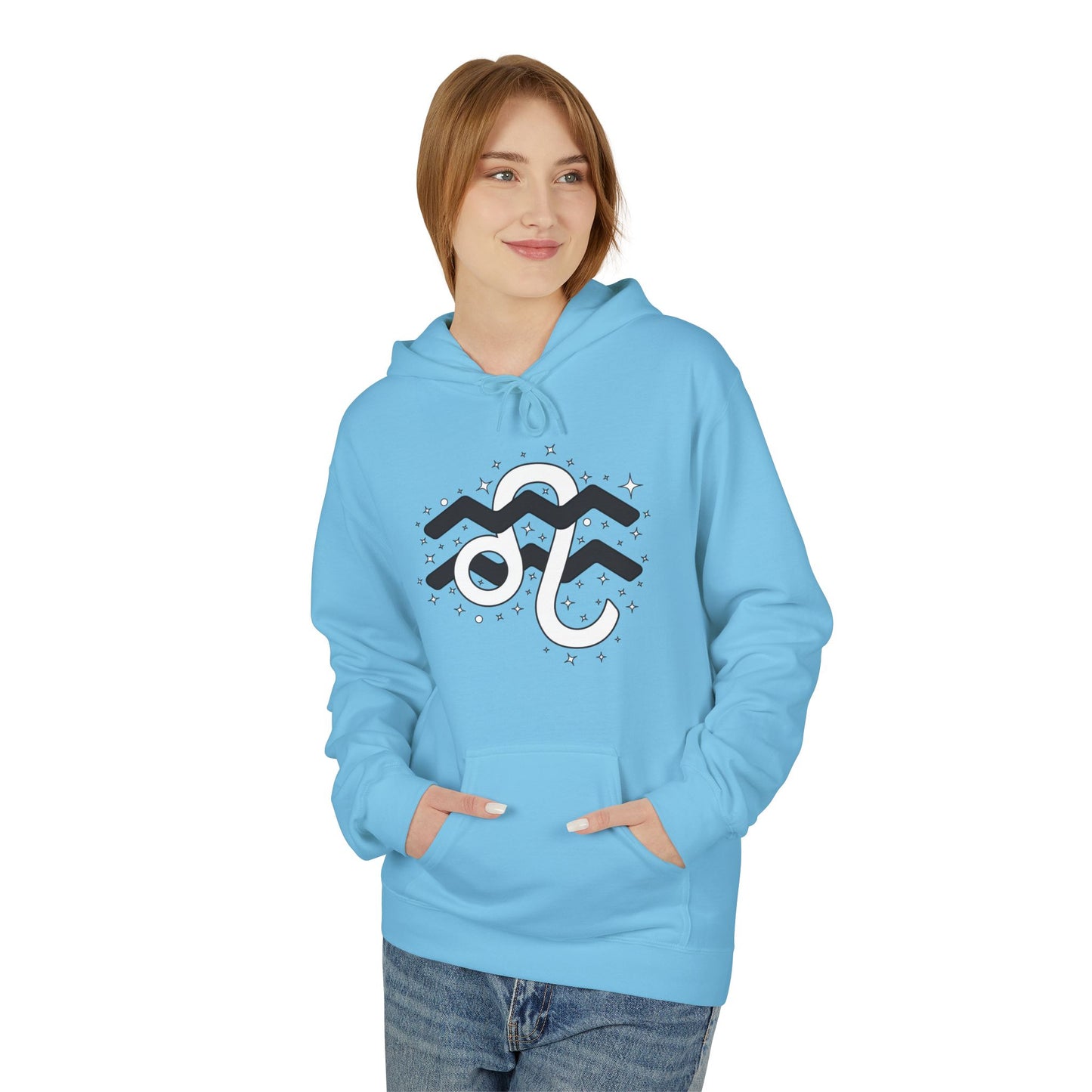 Astrology Zodiac Pairing Hoodie - Aquarius and Leo Love Description