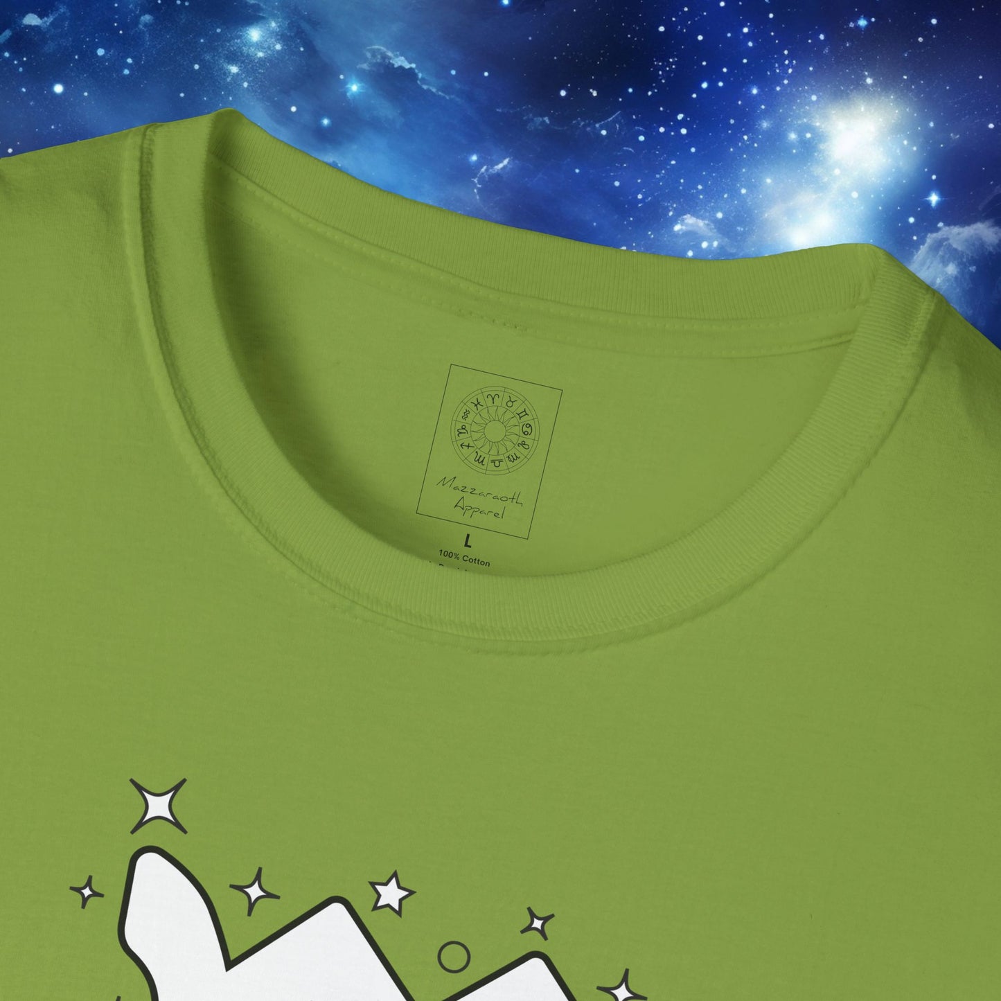 Astrology Zodiac Unisex Softstyle T-Shirt Leo and Scorpio With Love Description On Back