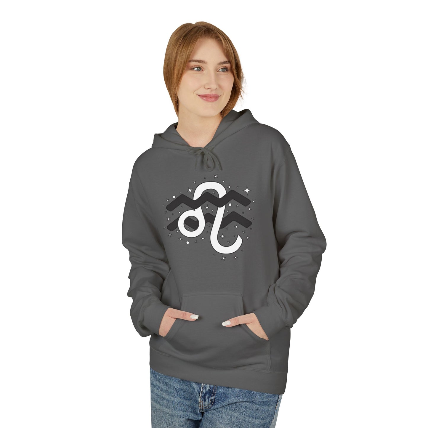 Astrology Zodiac Pairing Hoodie - Aquarius and Leo Love Description