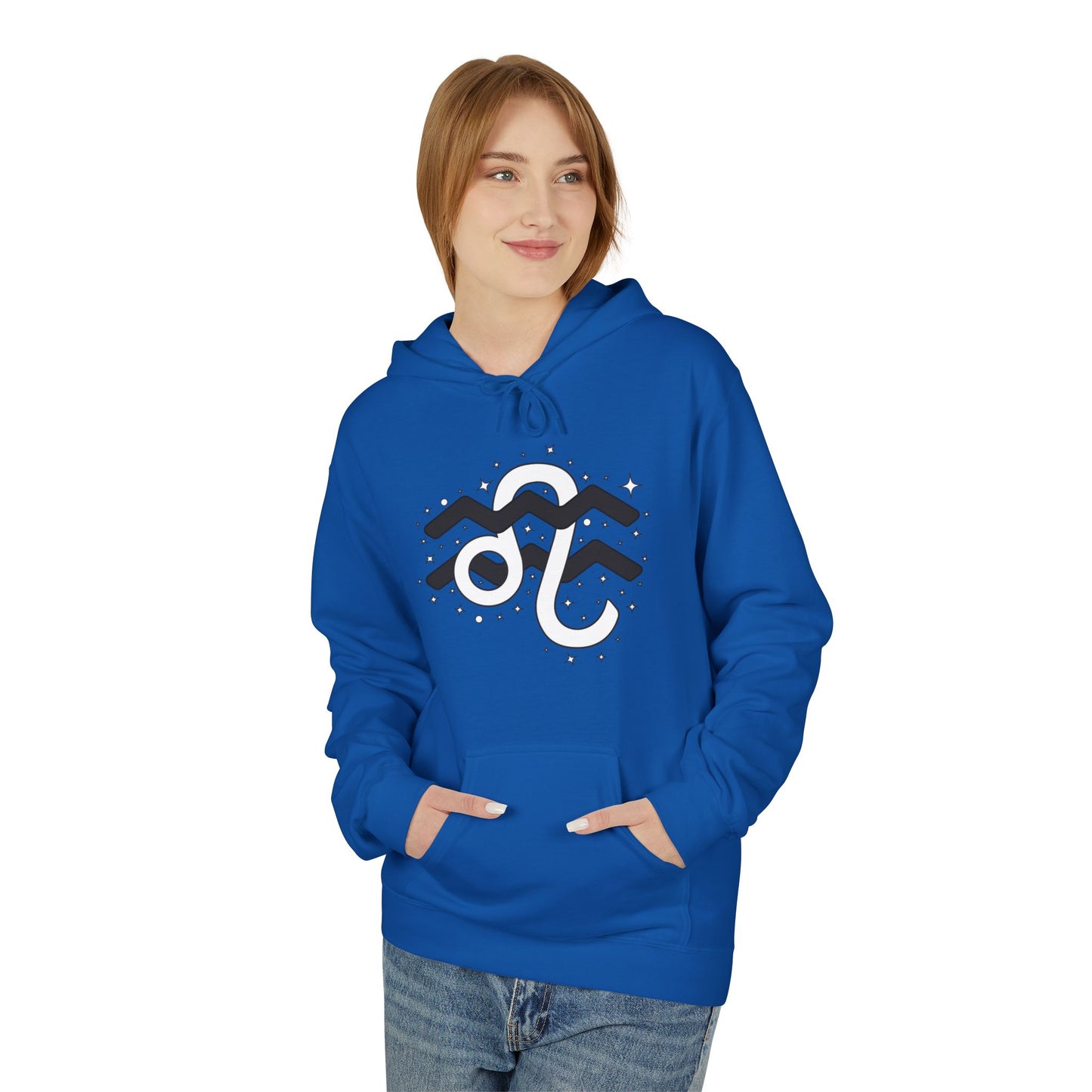 Astrology Zodiac Pairing Hoodie - Aquarius and Leo Love Description
