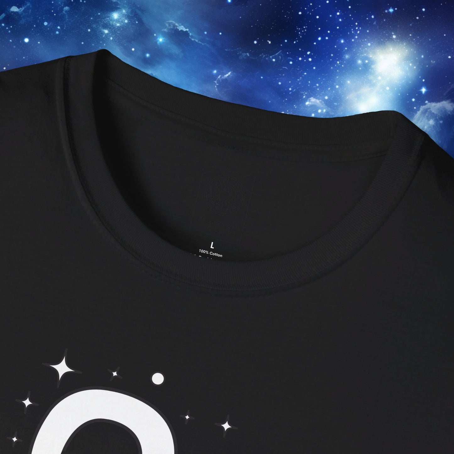 Astrology Zodiac Unisex Softstyle T-Shirt with Aries and Leo Symbols and Love Description