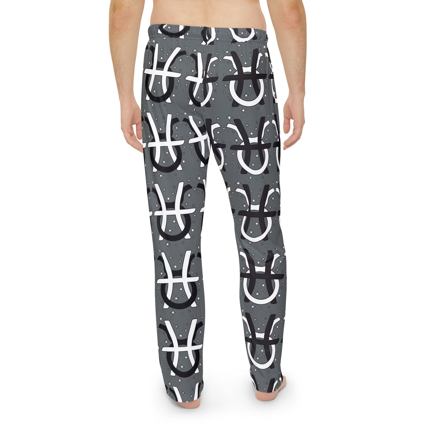 Zodiac Pajama Pants for Men - Pisces and Taurus Signs Intertwined