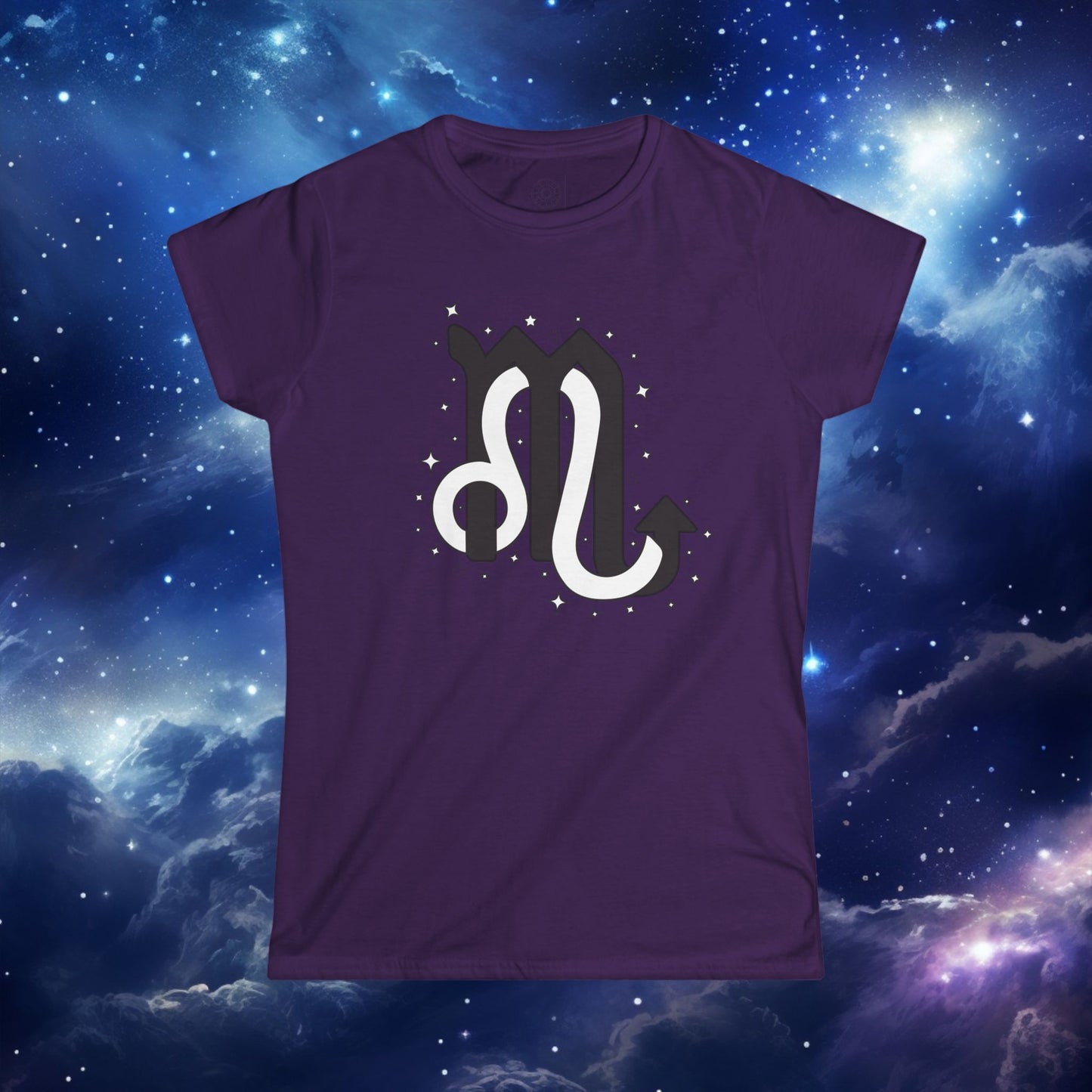 Astrology Zodiac Unisex Softstyle T-Shirt with Scorpio and Leo Symbols and Love Description