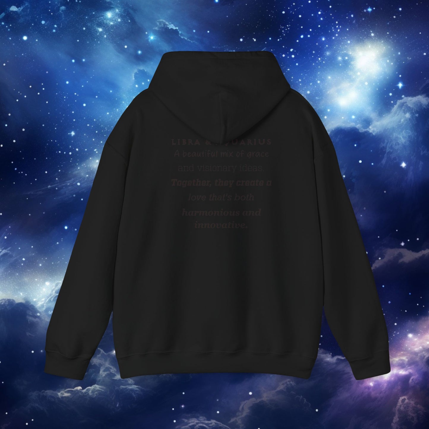 Astrology Zodiac Hoodie - Libra and Aquarius Love Description
