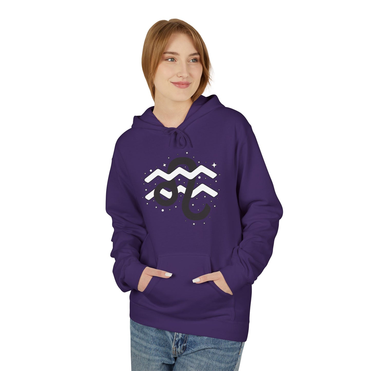 Astrology Zodiac Pairing Hoodie - Leo and Aquarius Love Description