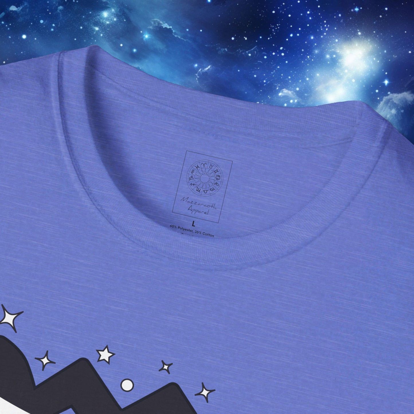 Astrology Zodiac Unisex Softstyle T-Shirt with Virgo and Gemini Symbols and Love Description