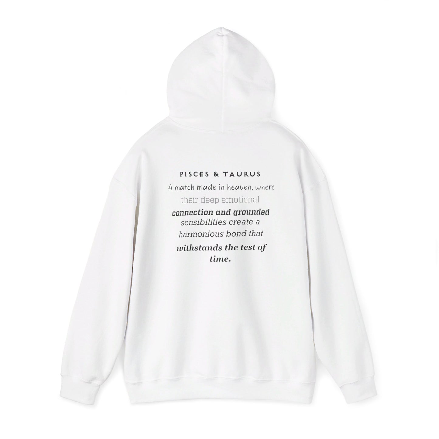 Zodiac Hoodie with Pisces and Taurus Design
