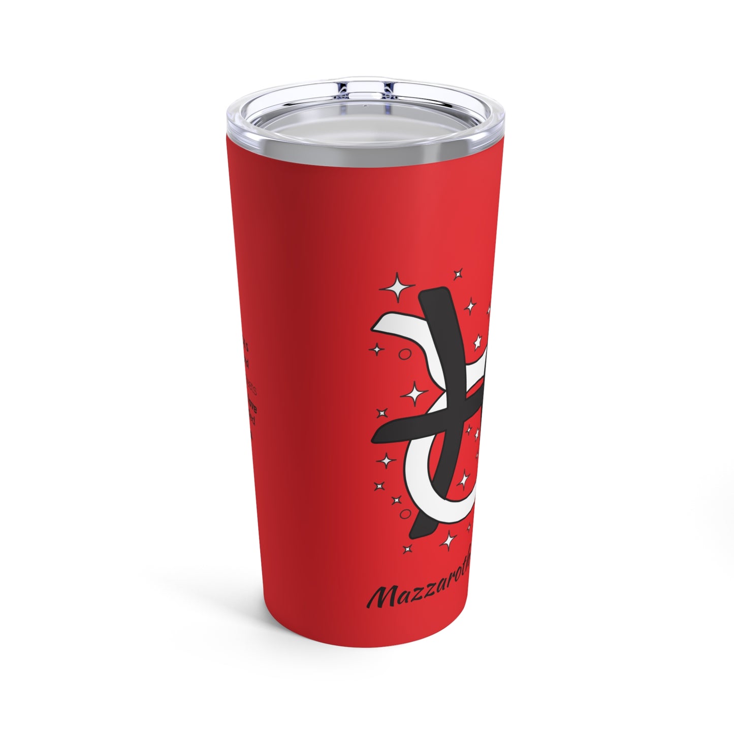 Tumbler 20oz Intertwined Pisces and Taurus Love Description