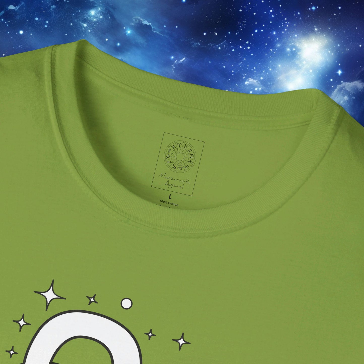 Astrology Zodiac Unisex Softstyle T-Shirt with Aries and Leo Symbols and Love Description