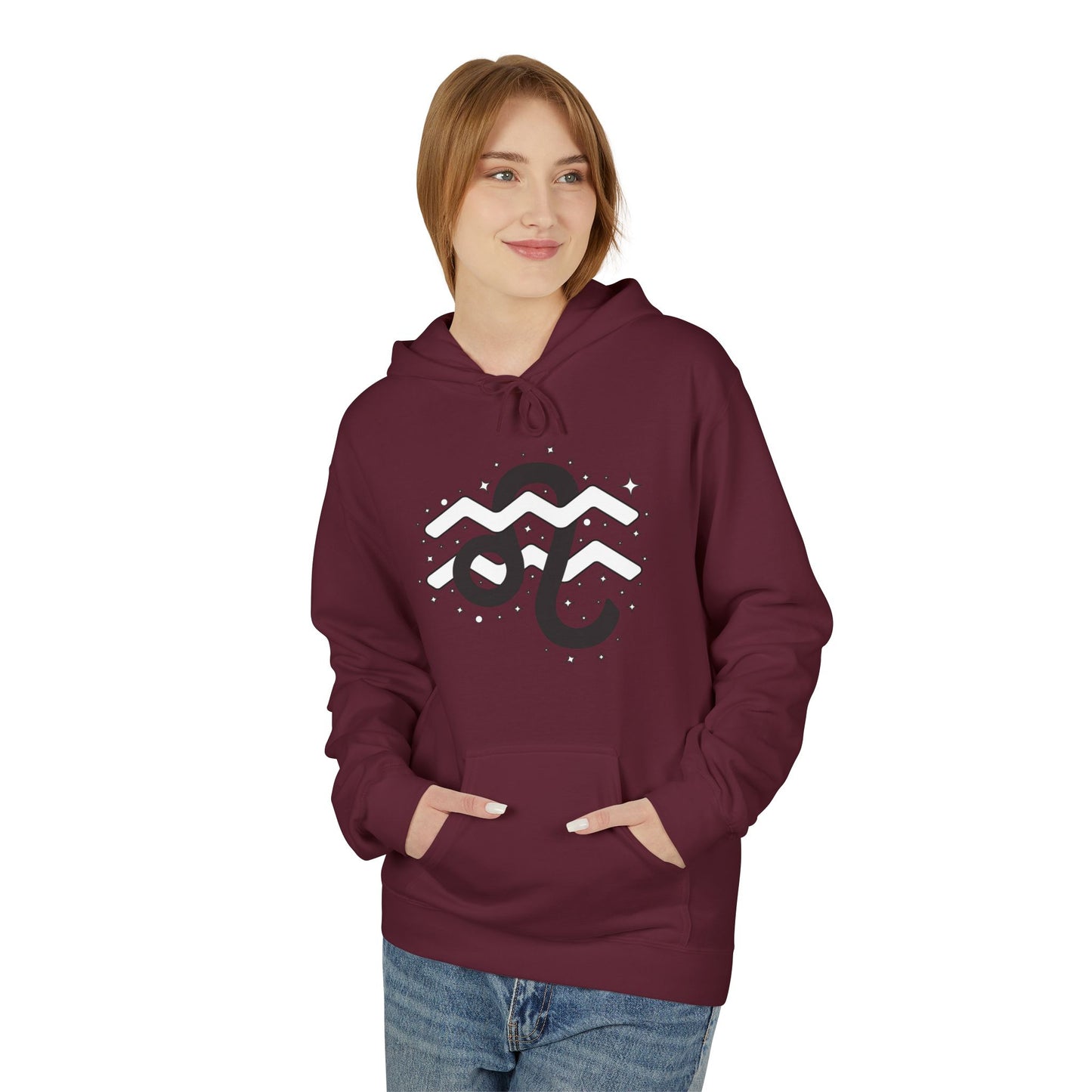 Astrology Zodiac Pairing Hoodie - Leo and Aquarius Love Description