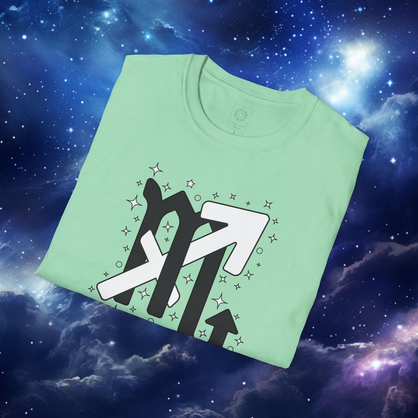 Astrology Zodiac Unisex Softstyle T-Shirt Scorpio and Sagittarius with Love Description