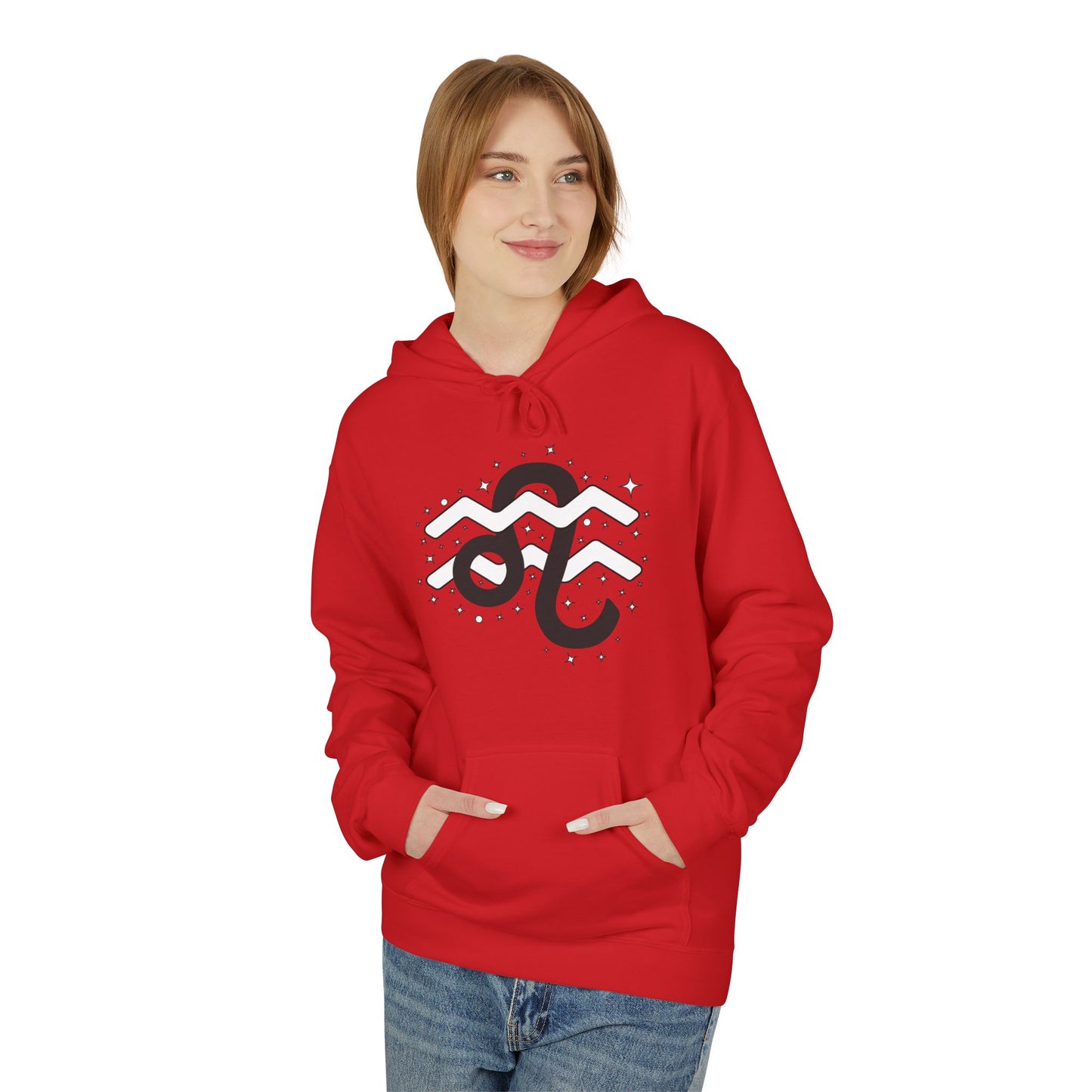 Astrology Zodiac Pairing Hoodie - Leo and Aquarius Love Description
