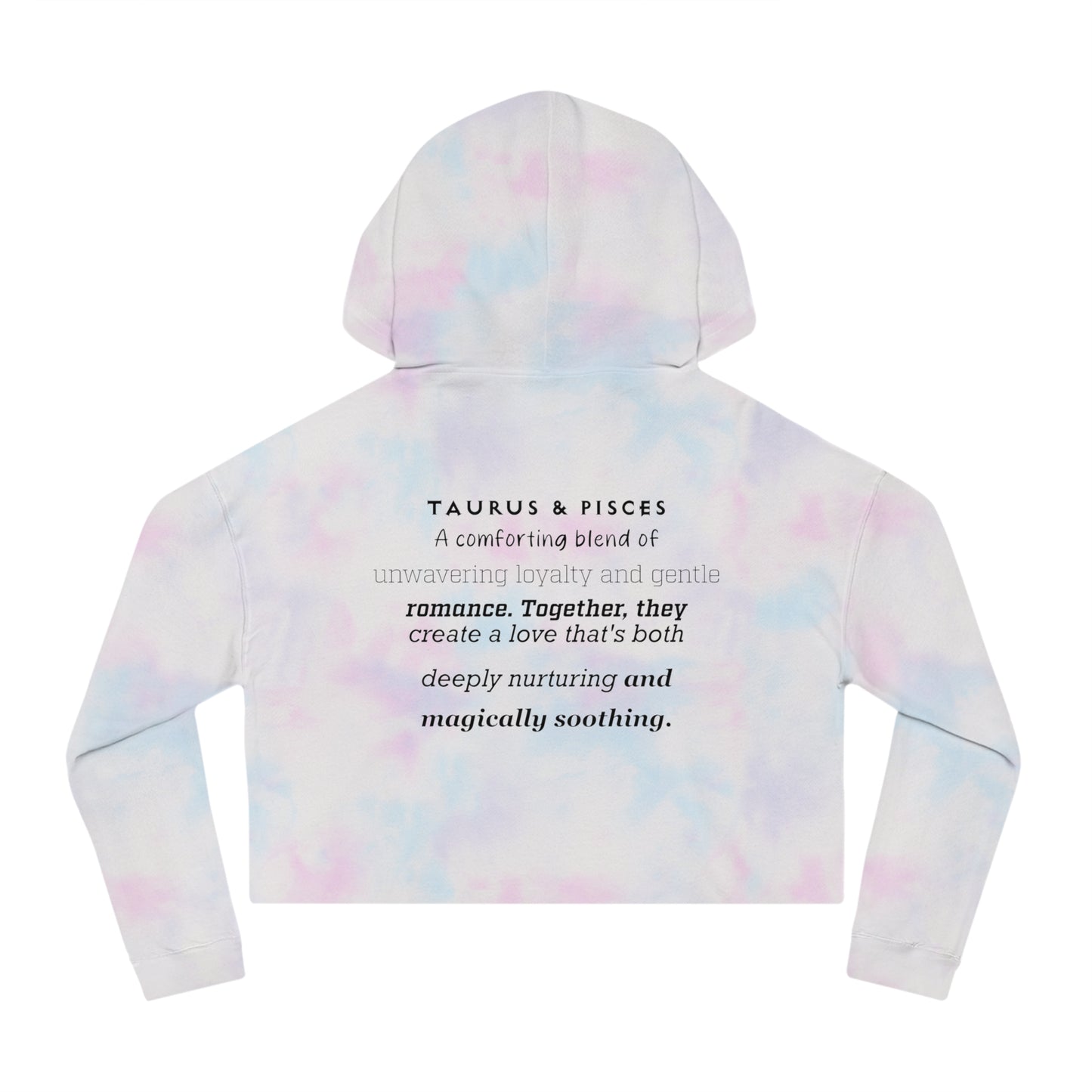 Cropped Hoodie Taurus Pisces Love Description Sweatshirt