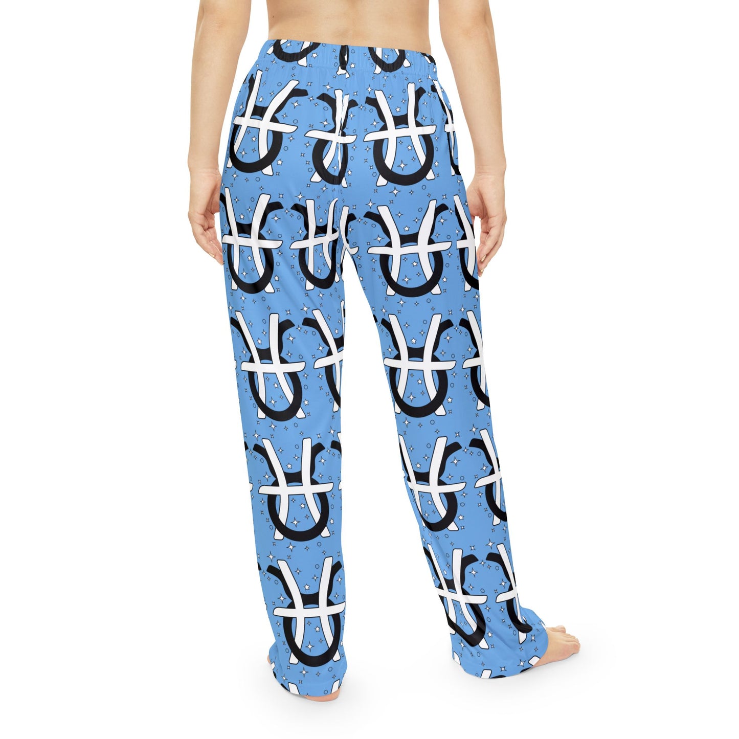 Zodiac Pajama Pants for Women - Pisces and Taurus Signs Intertwined