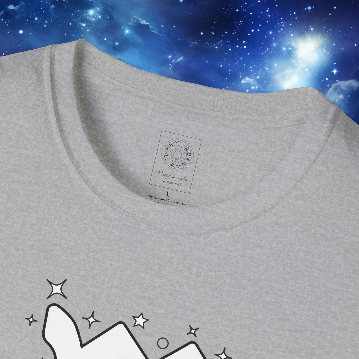 Astrology Zodiac Unisex Softstyle T-Shirt Leo and Scorpio With Love Description On Back