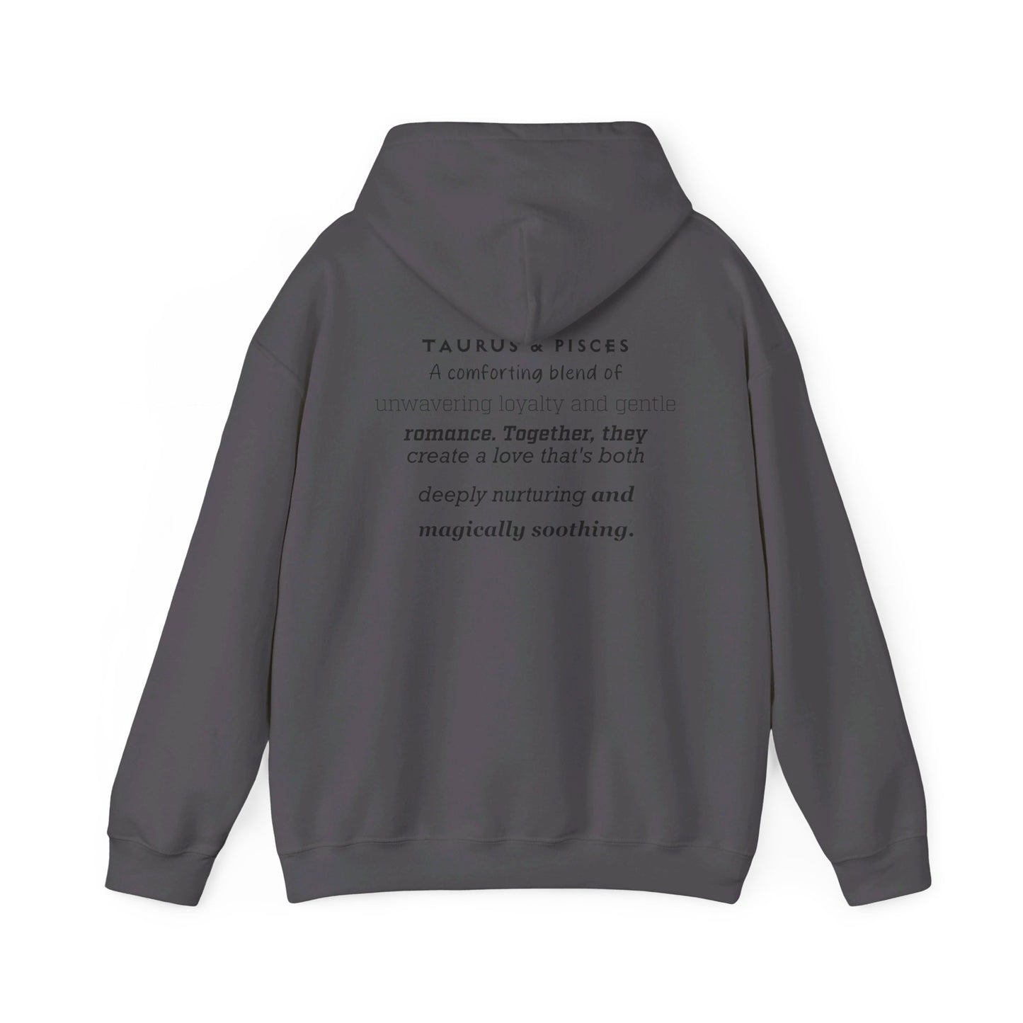 Couples Zodiac Hoodie with Taurus and Pisces Design 2