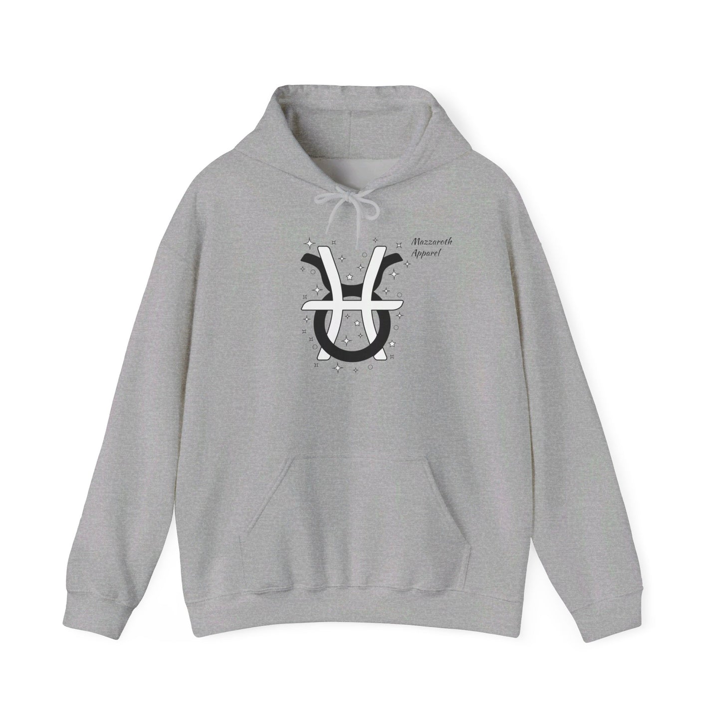 Couples Zodiac Hoodie with Taurus and Pisces Design 2