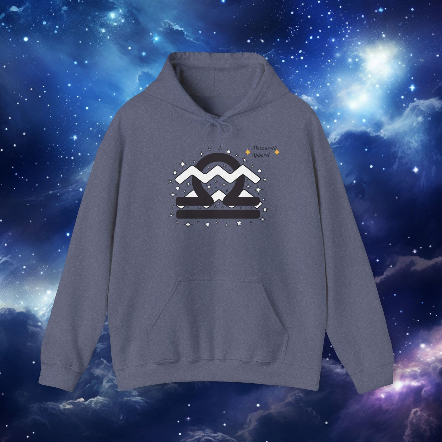 Astrology Zodiac Paring Unisex Hoodie Sweatshirt - Libra Aquarius 2