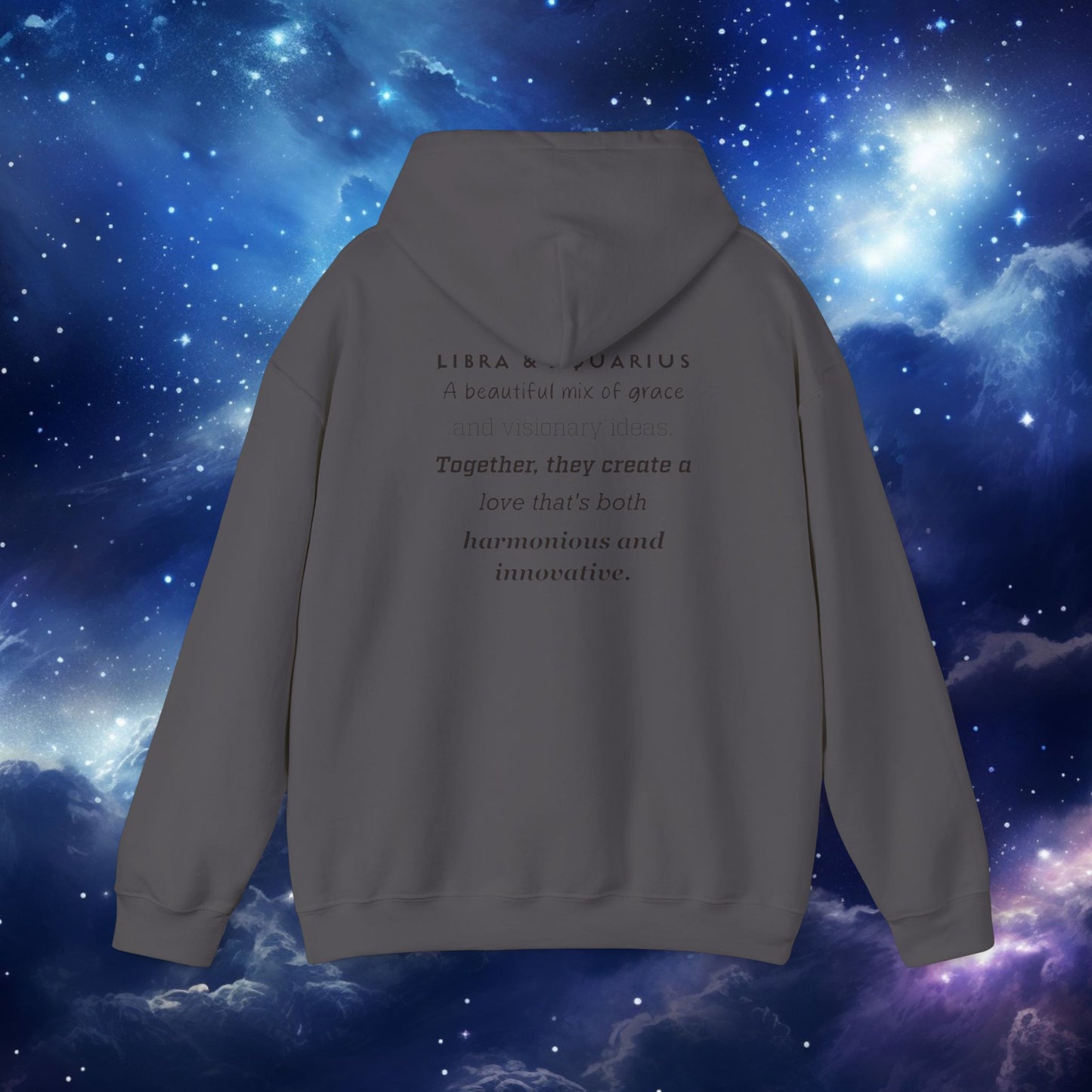 Astrology Zodiac Hoodie - Libra and Aquarius Love Description