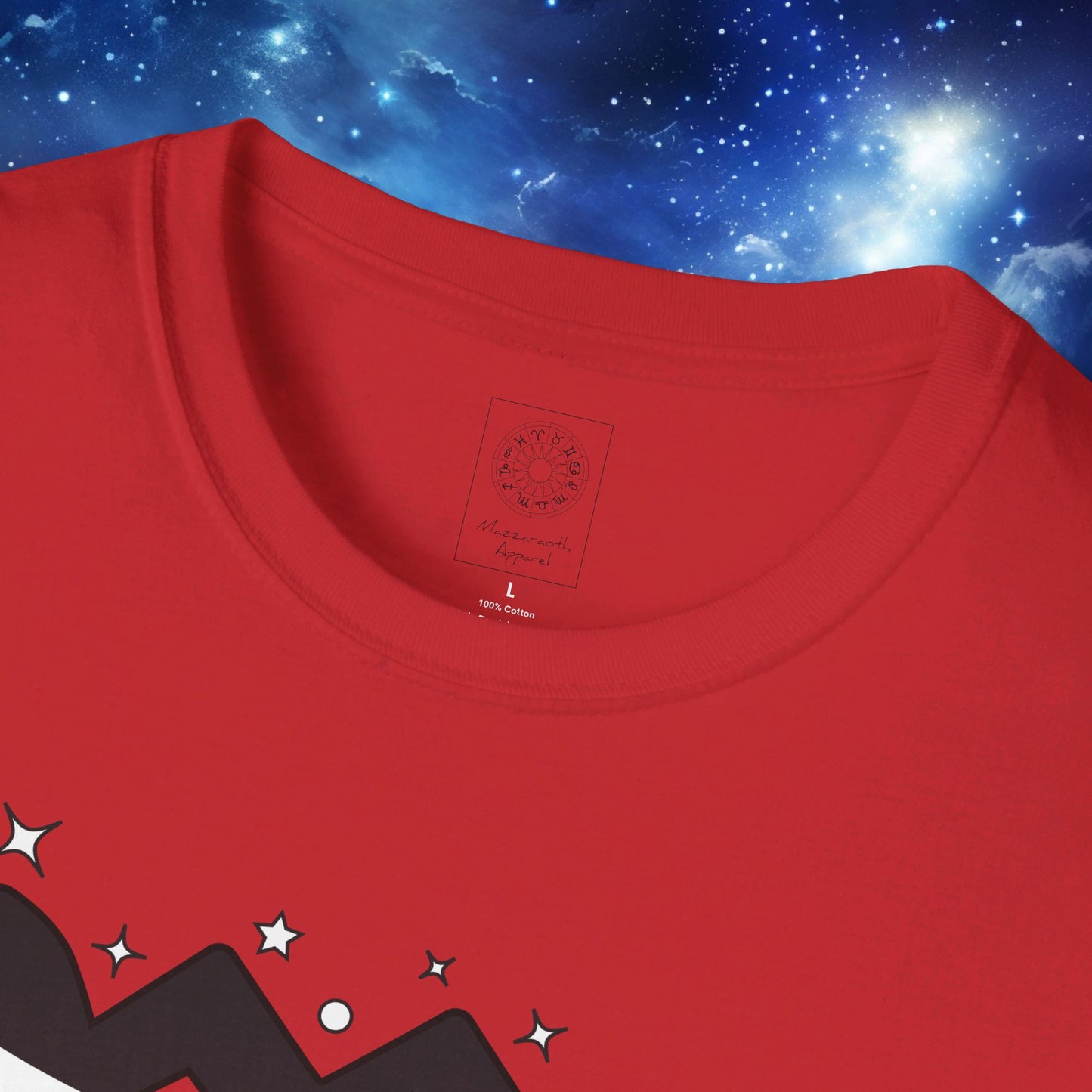 Astrology Zodiac Unisex Softstyle T-Shirt with Virgo and Gemini Symbols and Love Description