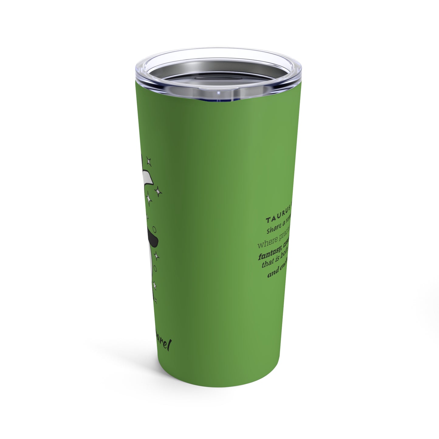 Tumbler 20oz Intertwined Pisces and Taurus Love Description