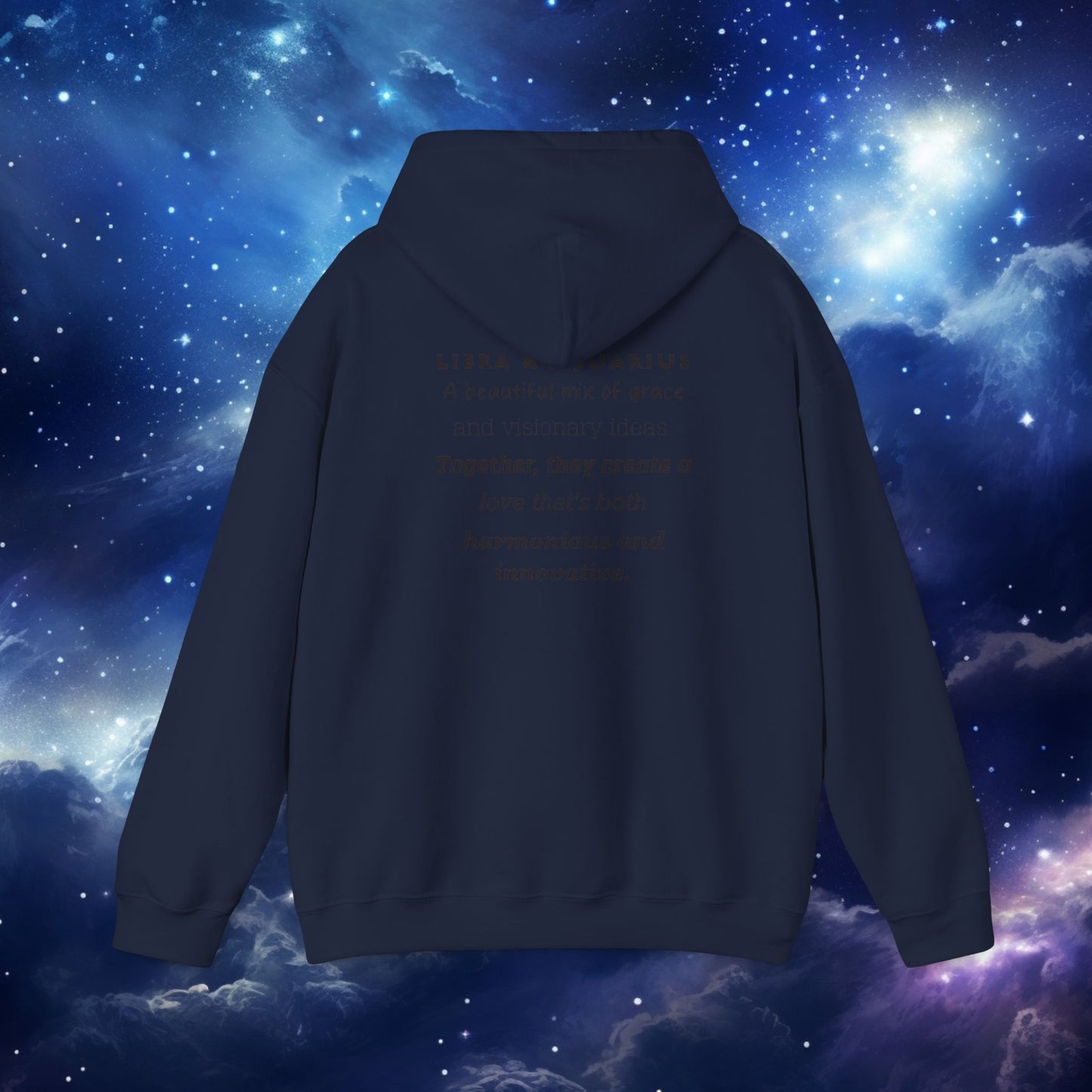 Astrology Zodiac Hoodie - Libra and Aquarius Love Description