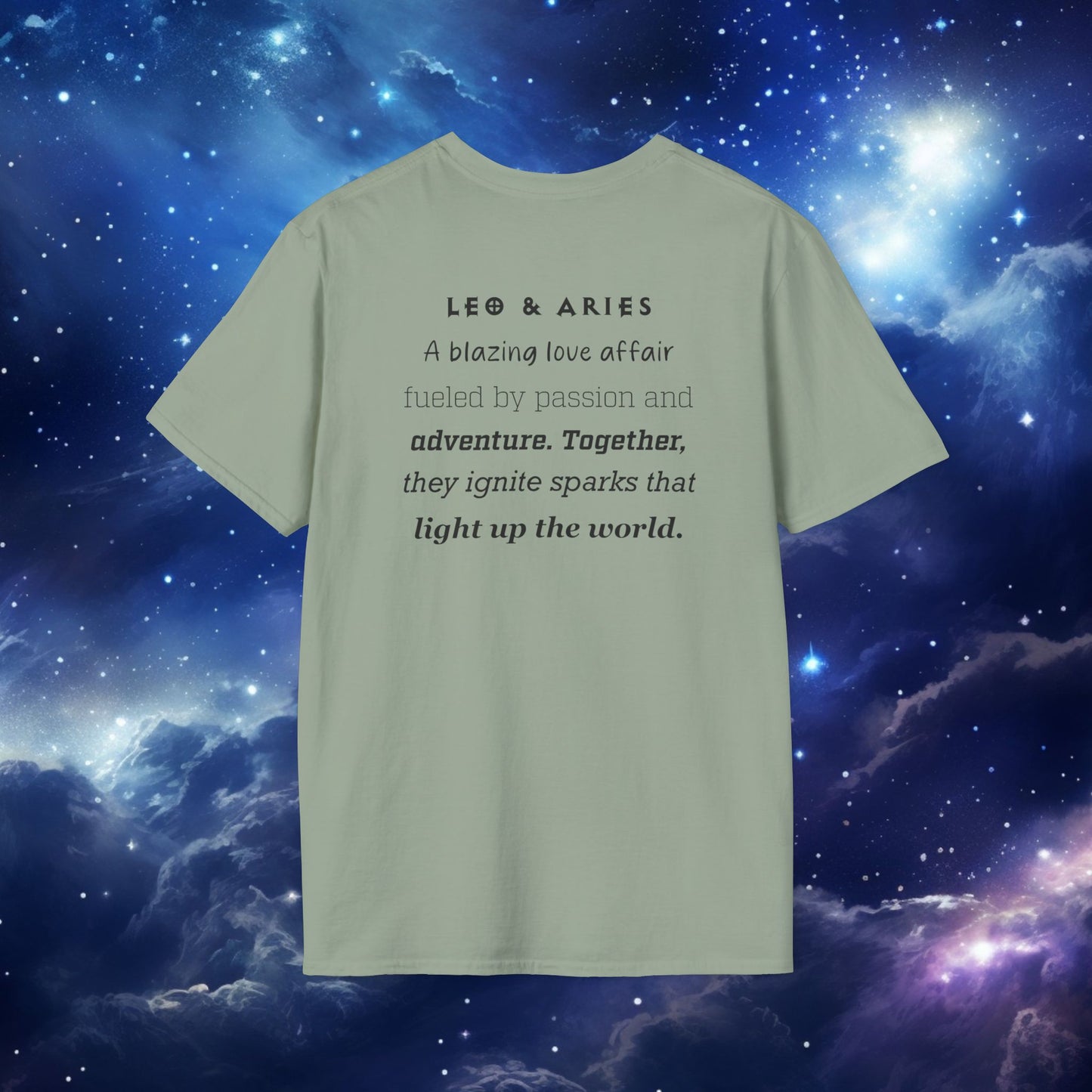 Astrology Symbol Unisex T-Shirt Leo Aries Love Description