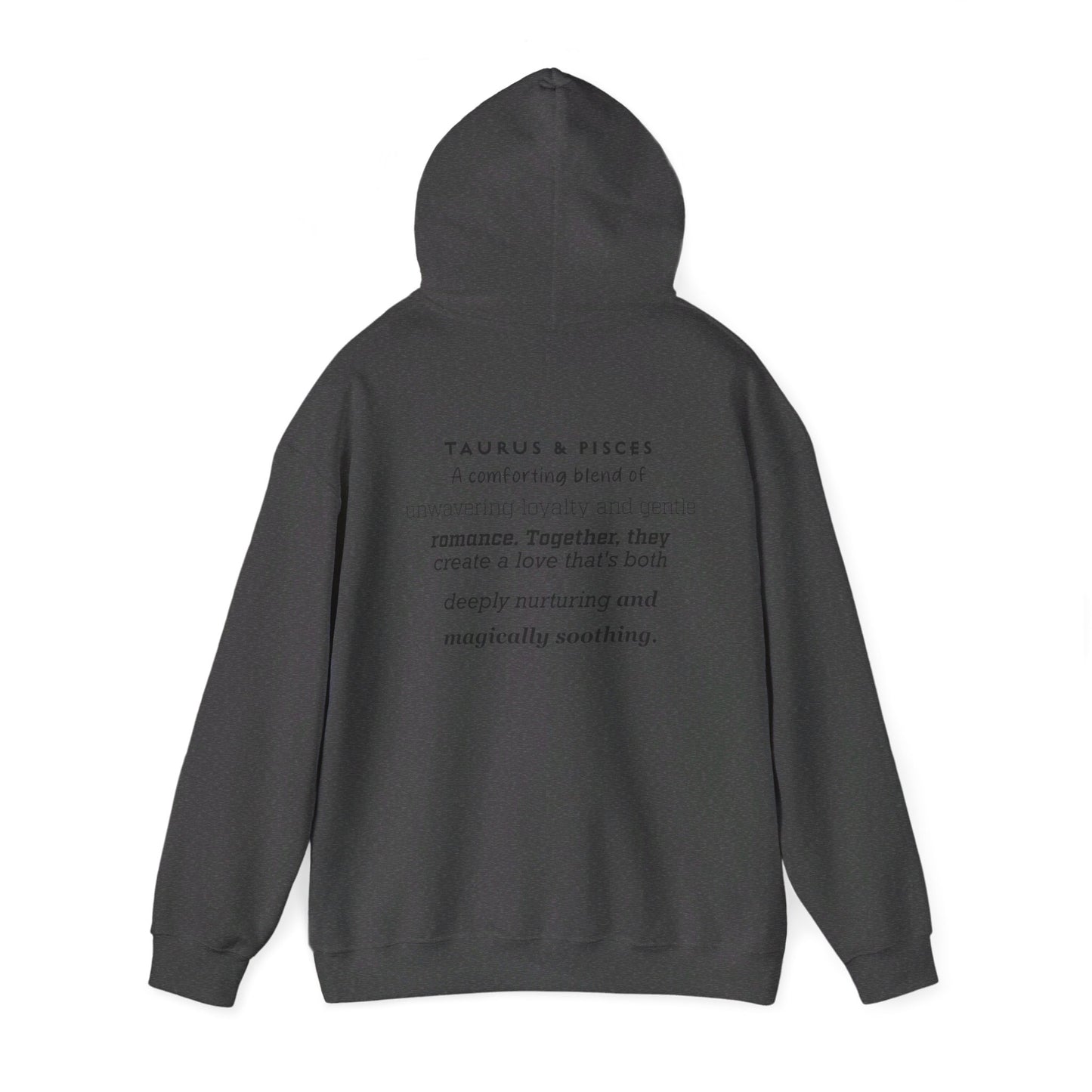 Couples Zodiac Hoodie with Taurus and Pisces Design 2